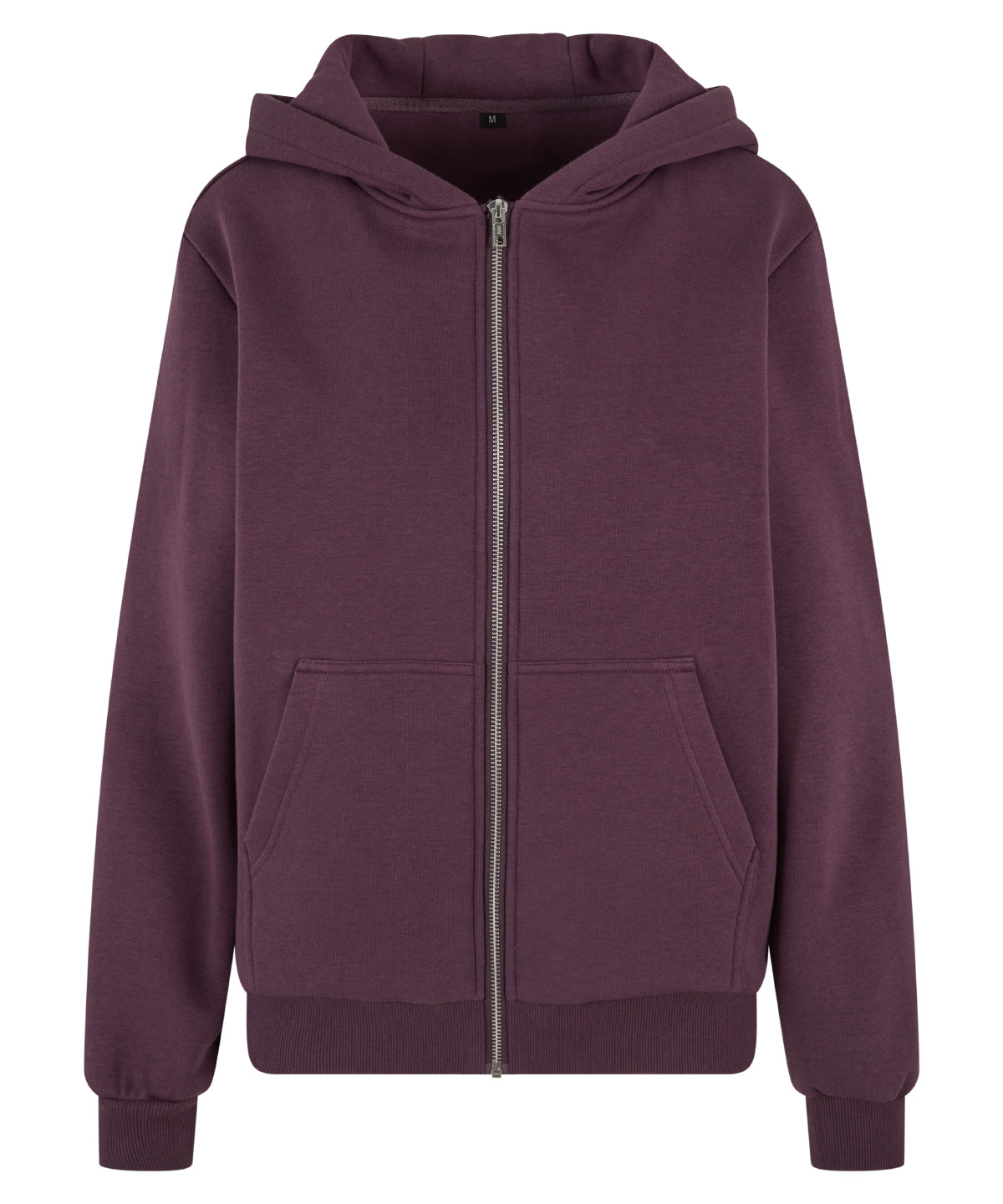 Women’s fluffy zip hoodie - Plum Purple