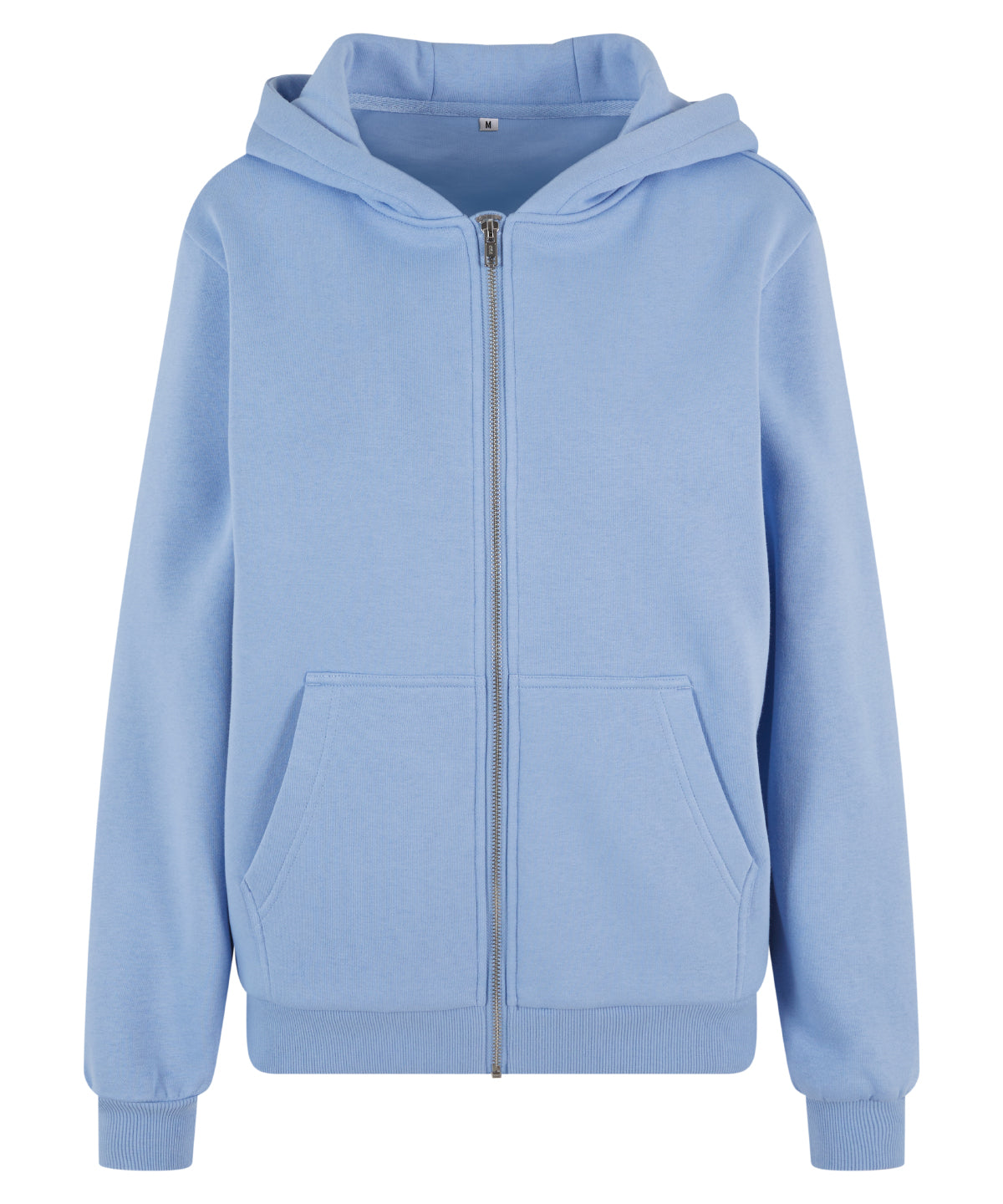 Women’s fluffy zip hoodie - Powder Blue