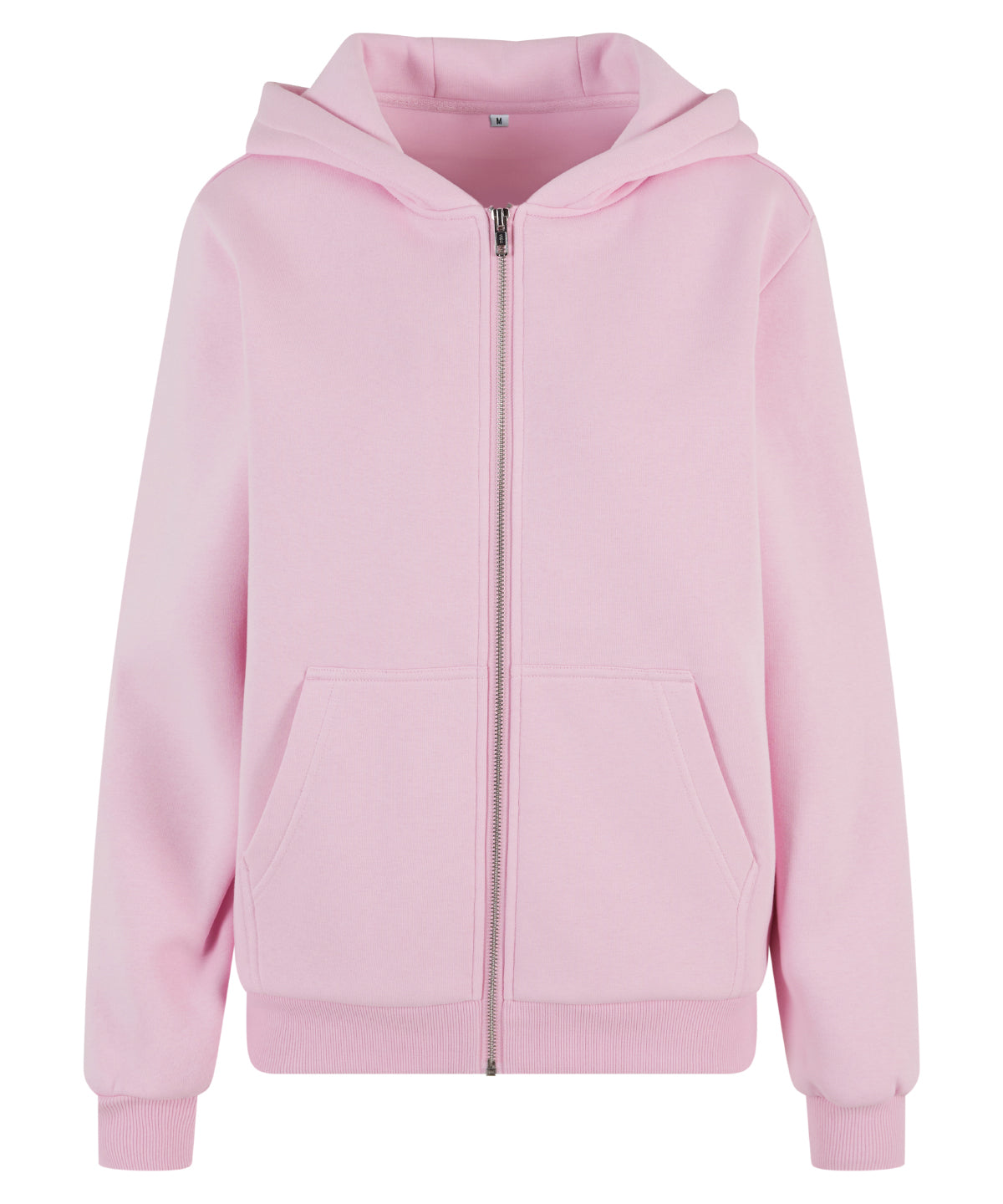Women’s fluffy zip hoodie - Soft Pink
