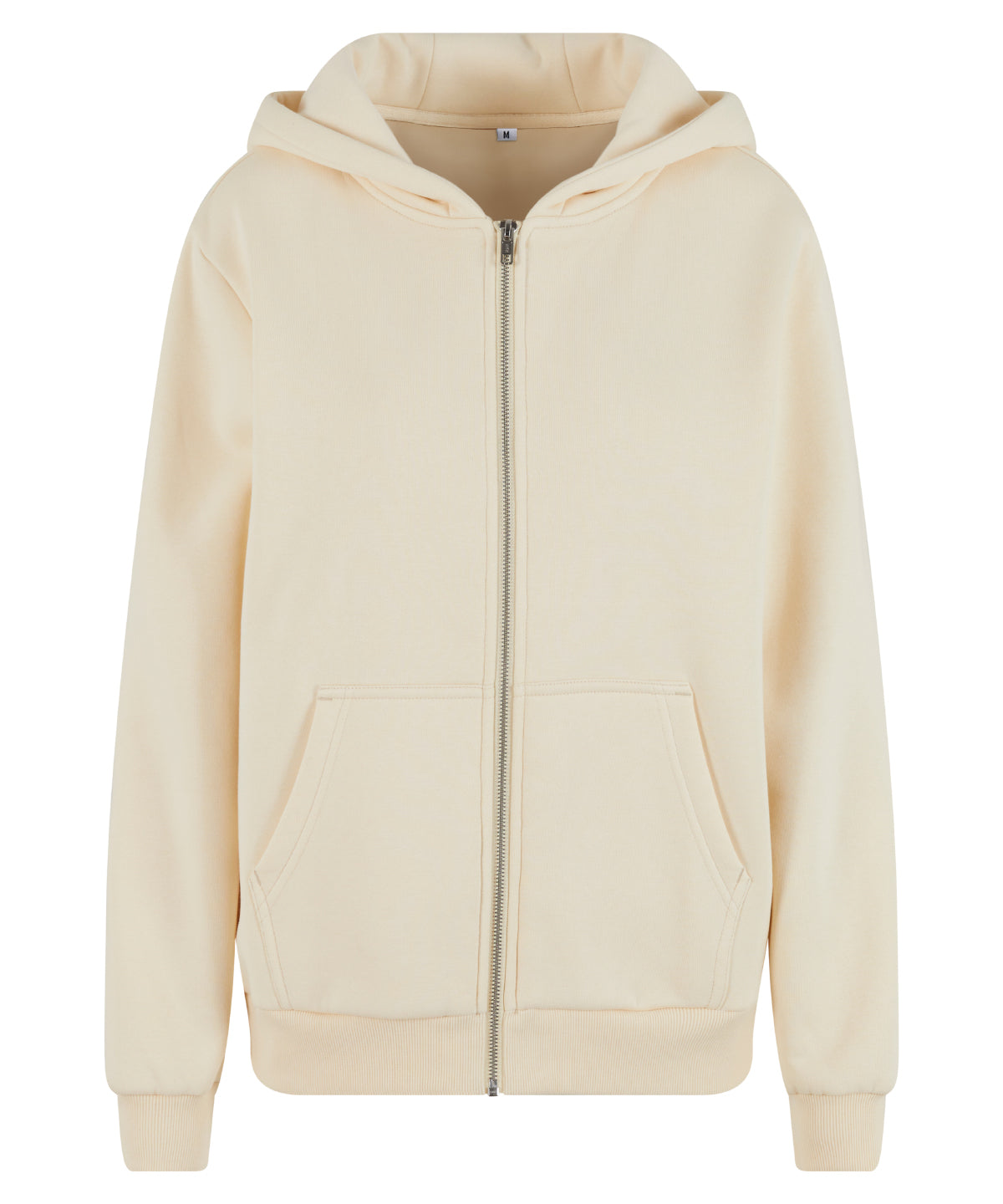 Women’s fluffy zip hoodie - White Sand