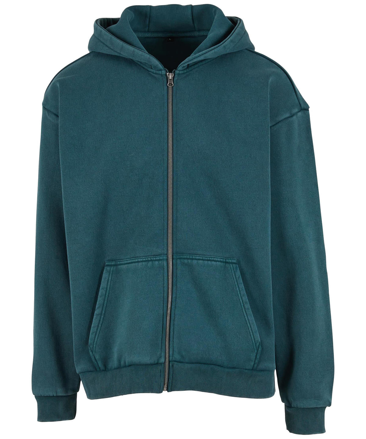 Vintage heavy zip hoodie - Bottle Green