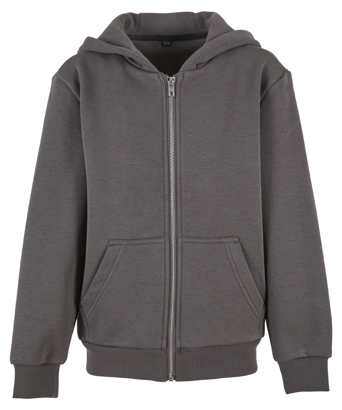 Kids fluffy zip hoodie - Magnet