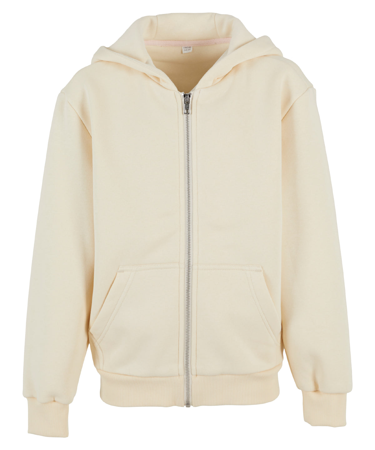 Kids fluffy zip hoodie - White Sand