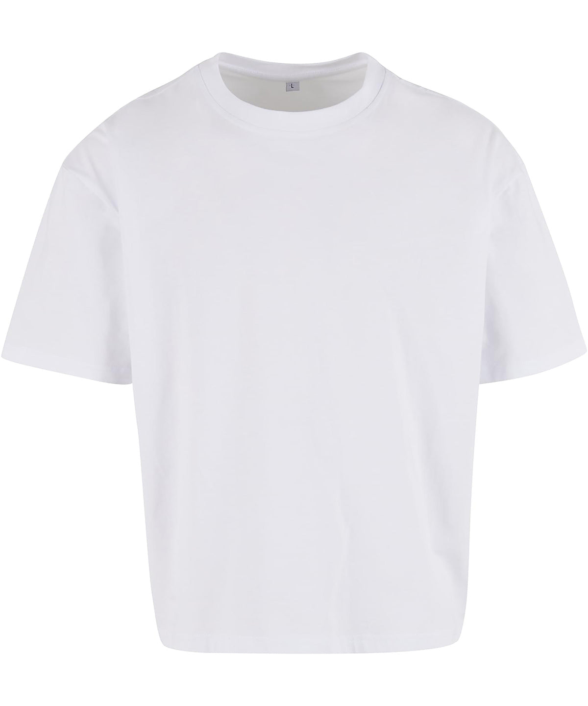 Cropped oversize tee - White