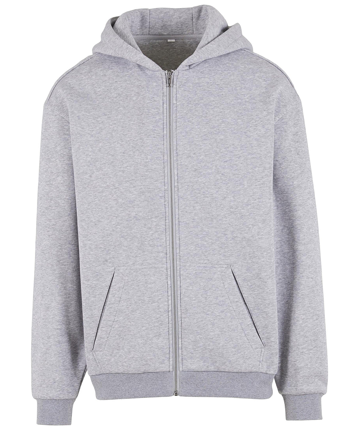 Loose-fit zip hoodie - Heather Grey