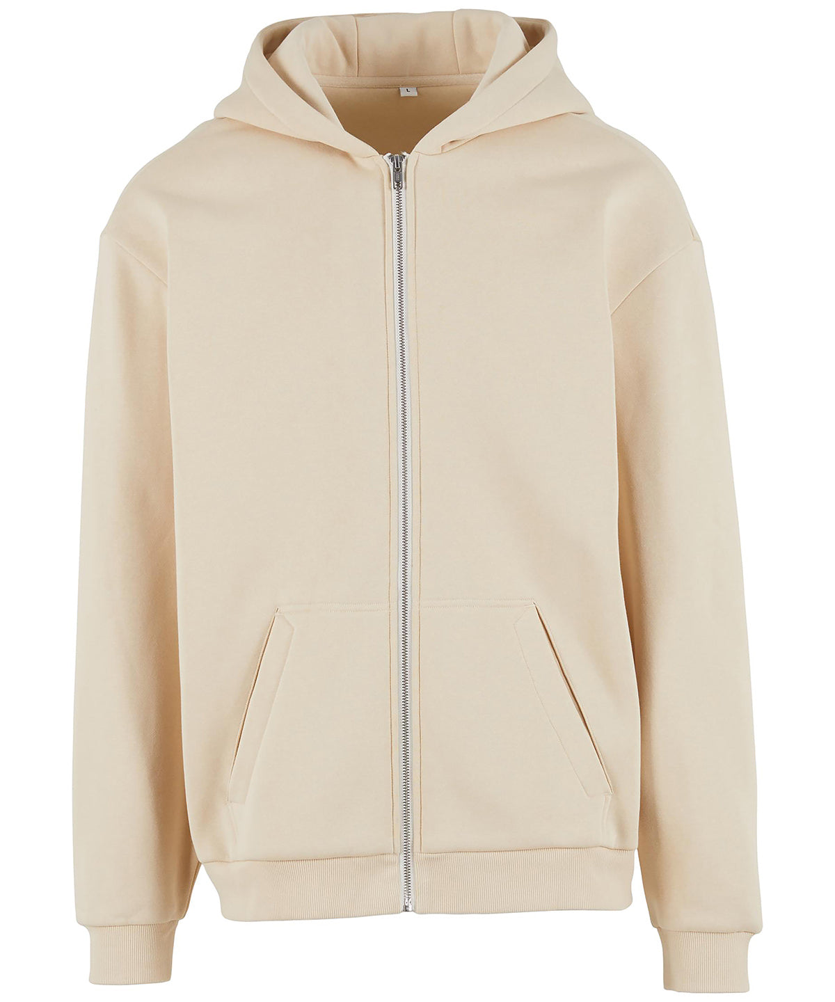 Loose-fit zip hoodie - Sand