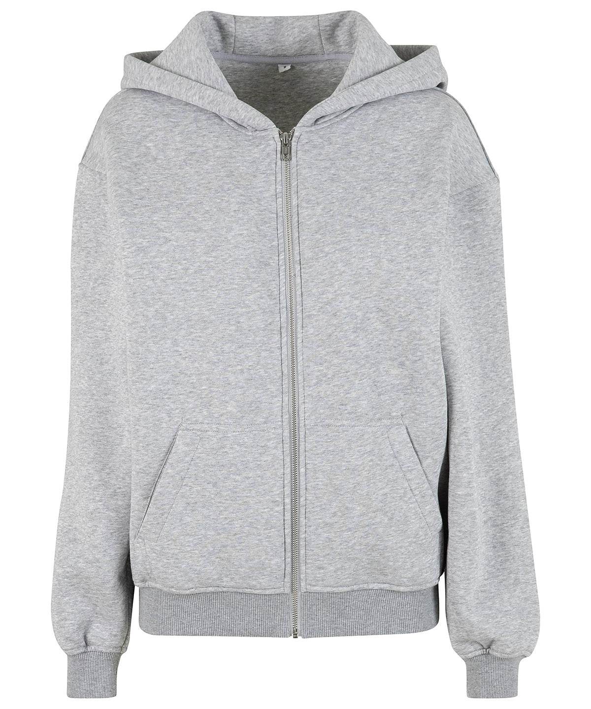Women’s loose-fit zip hoodie - Heather Grey