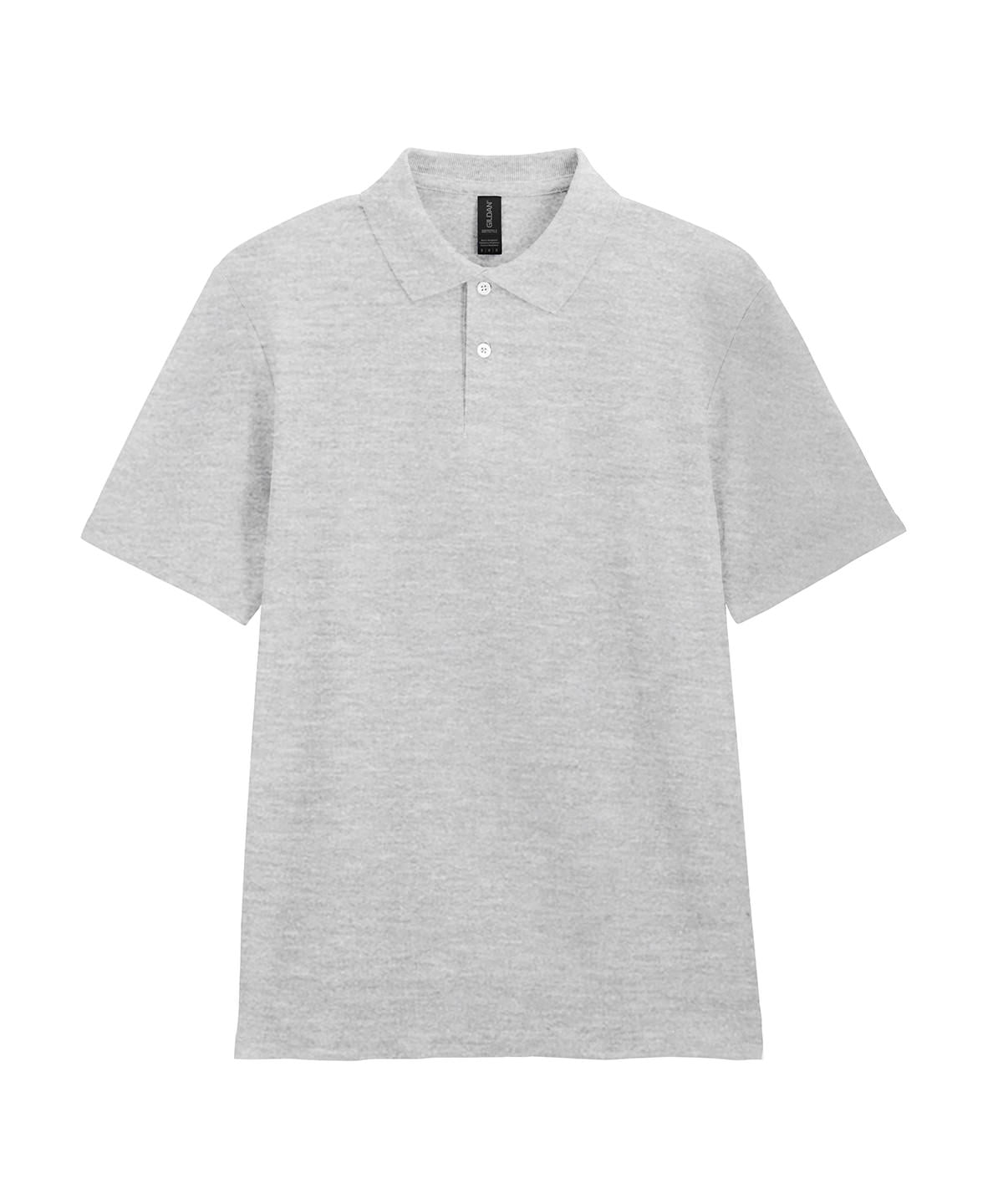 Softstyle™ adult double piqué polo - Ringspun Sport Grey