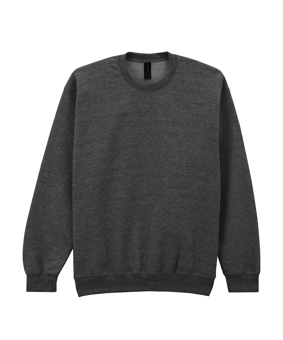 Softstyle™ midweight fleece adult crew neck - Heather Black
