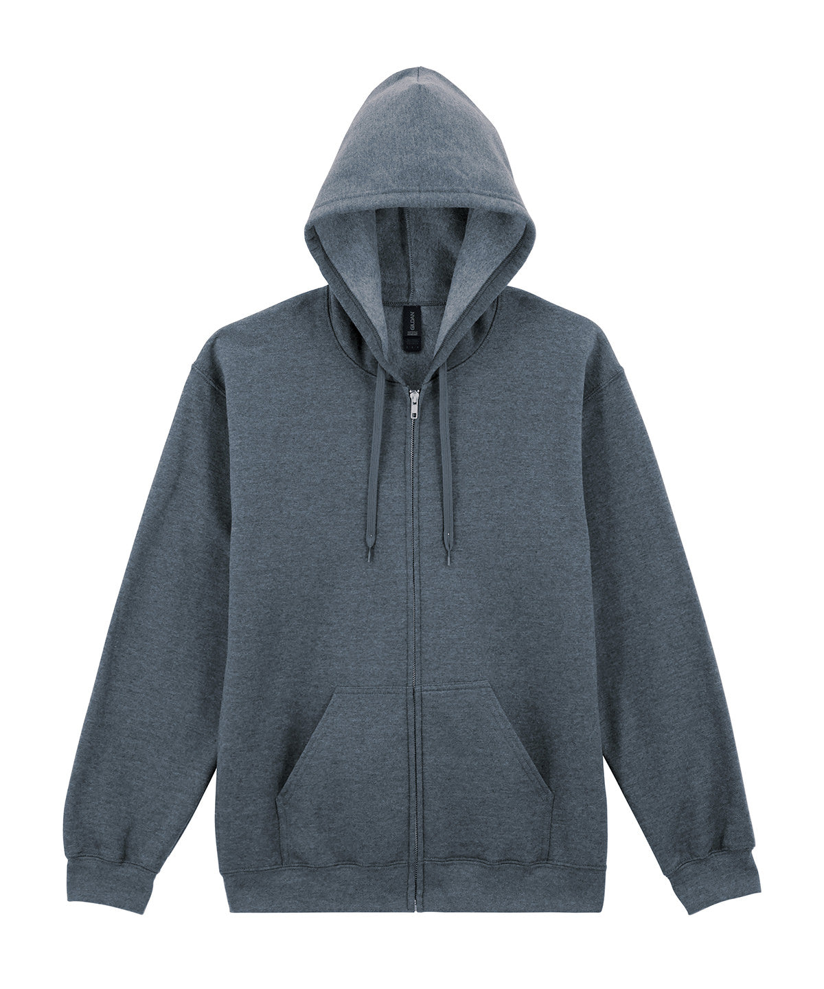 Softstyle™ midweight fleece adult full-zip hooded sweatshirt - Dark Heather