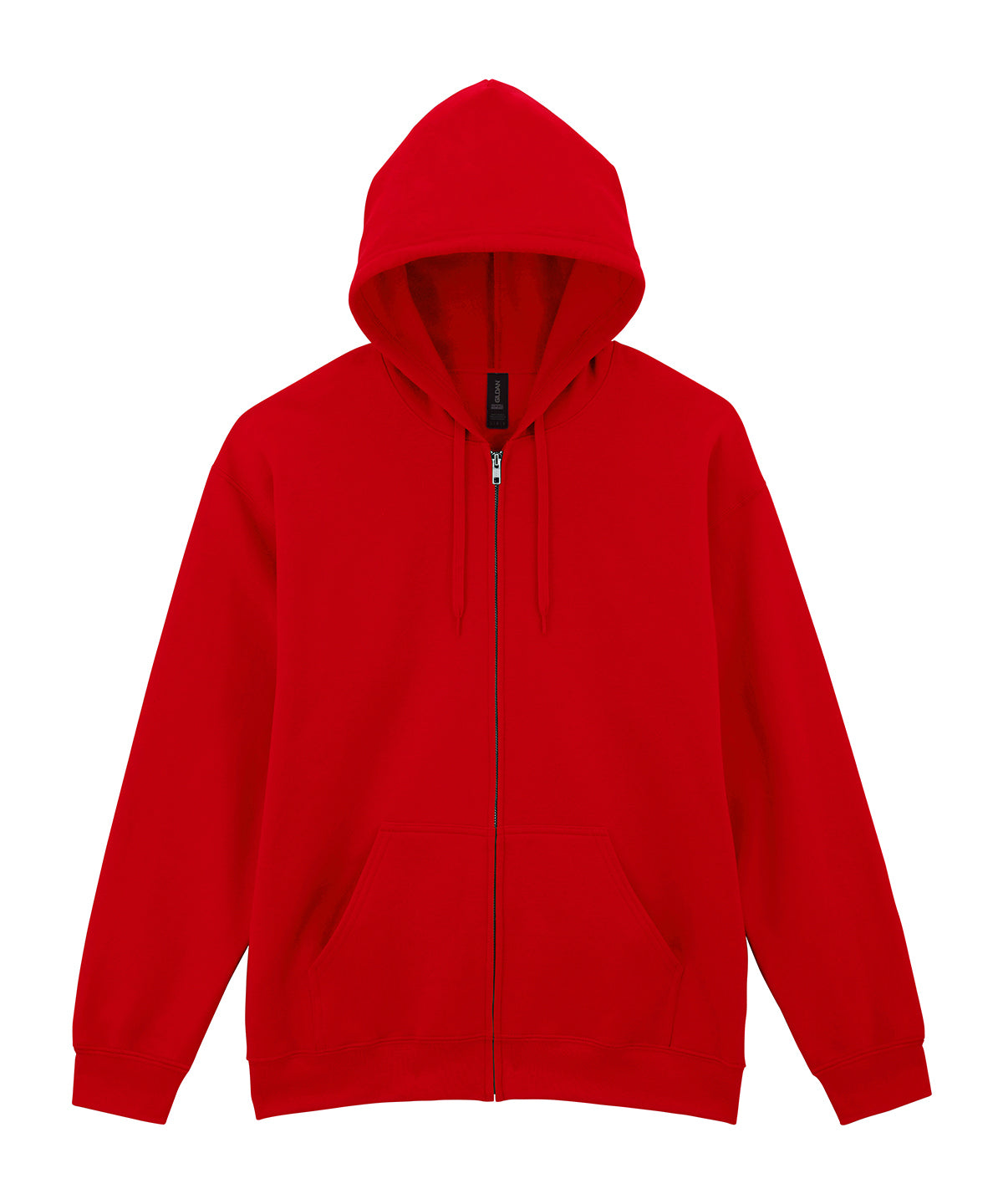 Softstyle™ midweight fleece adult full-zip hooded sweatshirt - Red