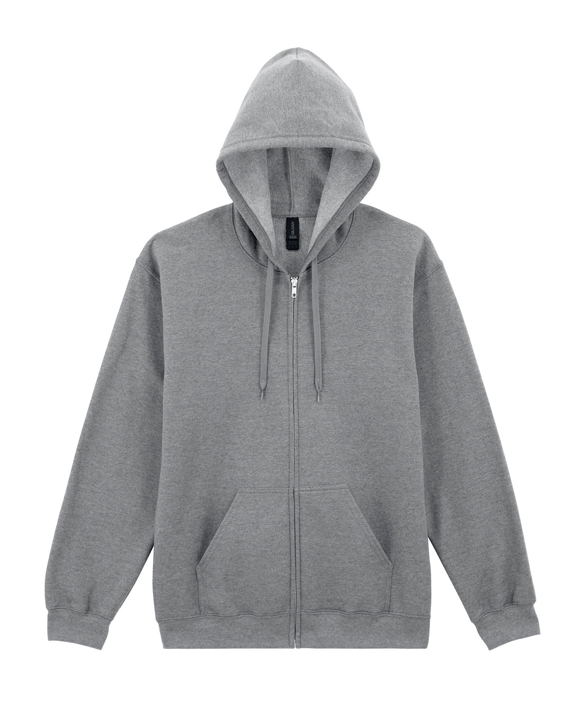Softstyle™ midweight fleece adult full-zip hooded sweatshirt - Ringspun Sport Grey