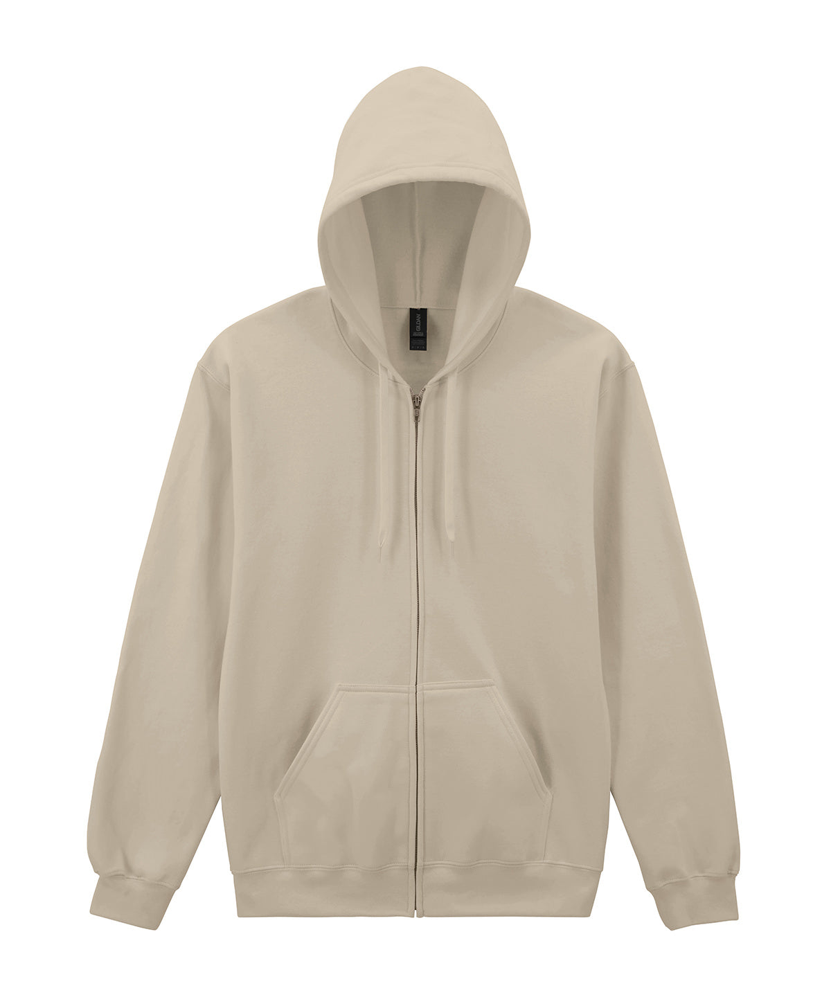 Softstyle™ midweight fleece adult full-zip hooded sweatshirt - Sand