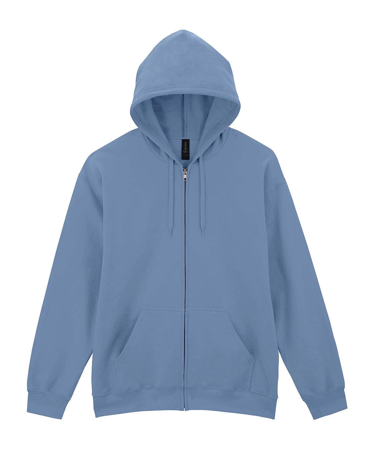 Softstyle™ midweight fleece adult full-zip hooded sweatshirt - Stone Blue