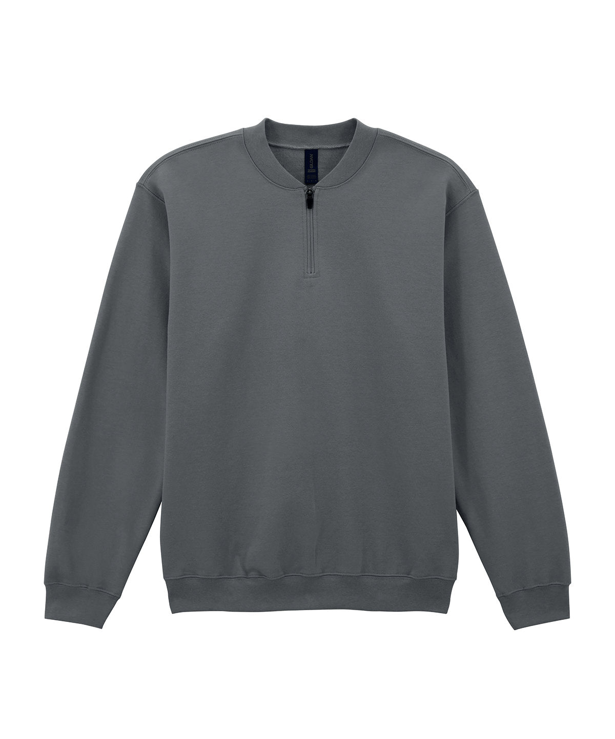 Softstyle™ midweight adult fleece 1/4-zip sweatshirt - Charcoal