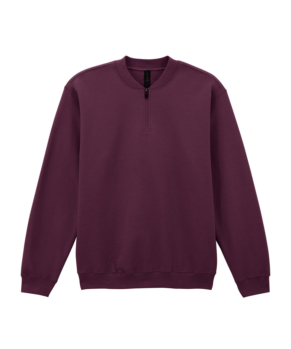 Softstyle™ midweight adult fleece 1/4-zip sweatshirt - Maroon