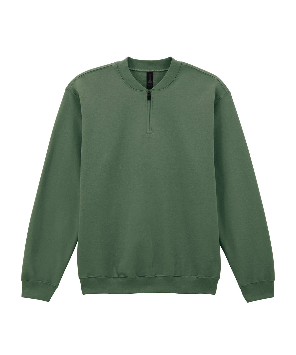 Softstyle™ midweight adult fleece 1/4-zip sweatshirt - Military Green