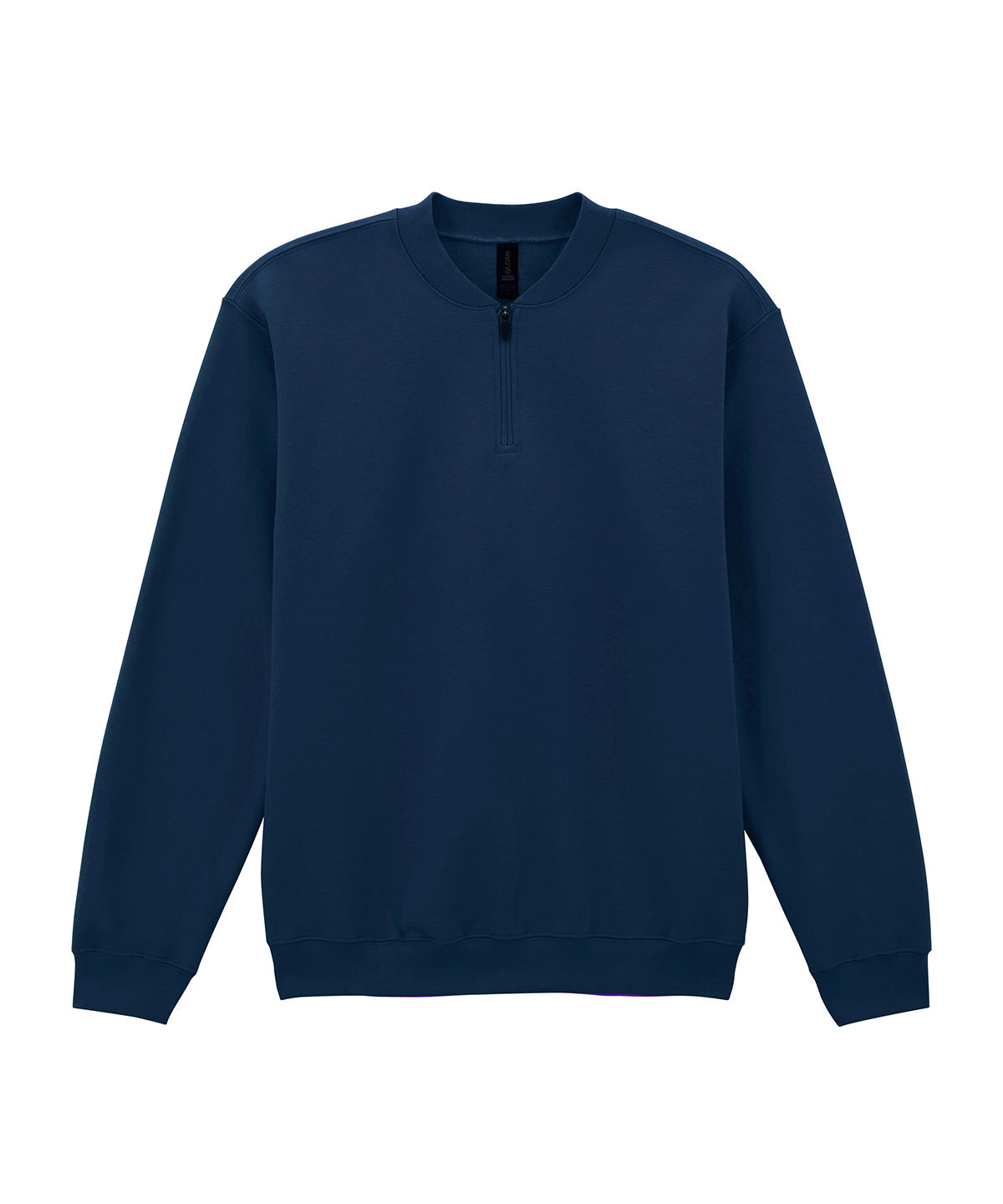 Softstyle™ midweight adult fleece 1/4-zip sweatshirt - Navy