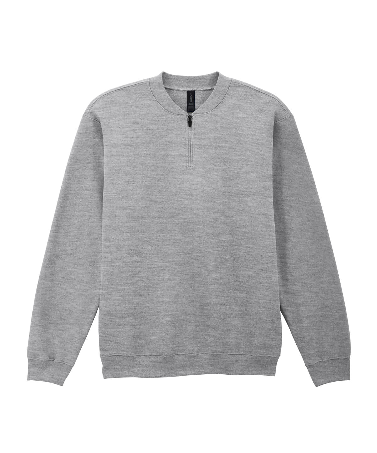 Softstyle™ midweight adult fleece 1/4-zip sweatshirt - Ringspun Sport Grey