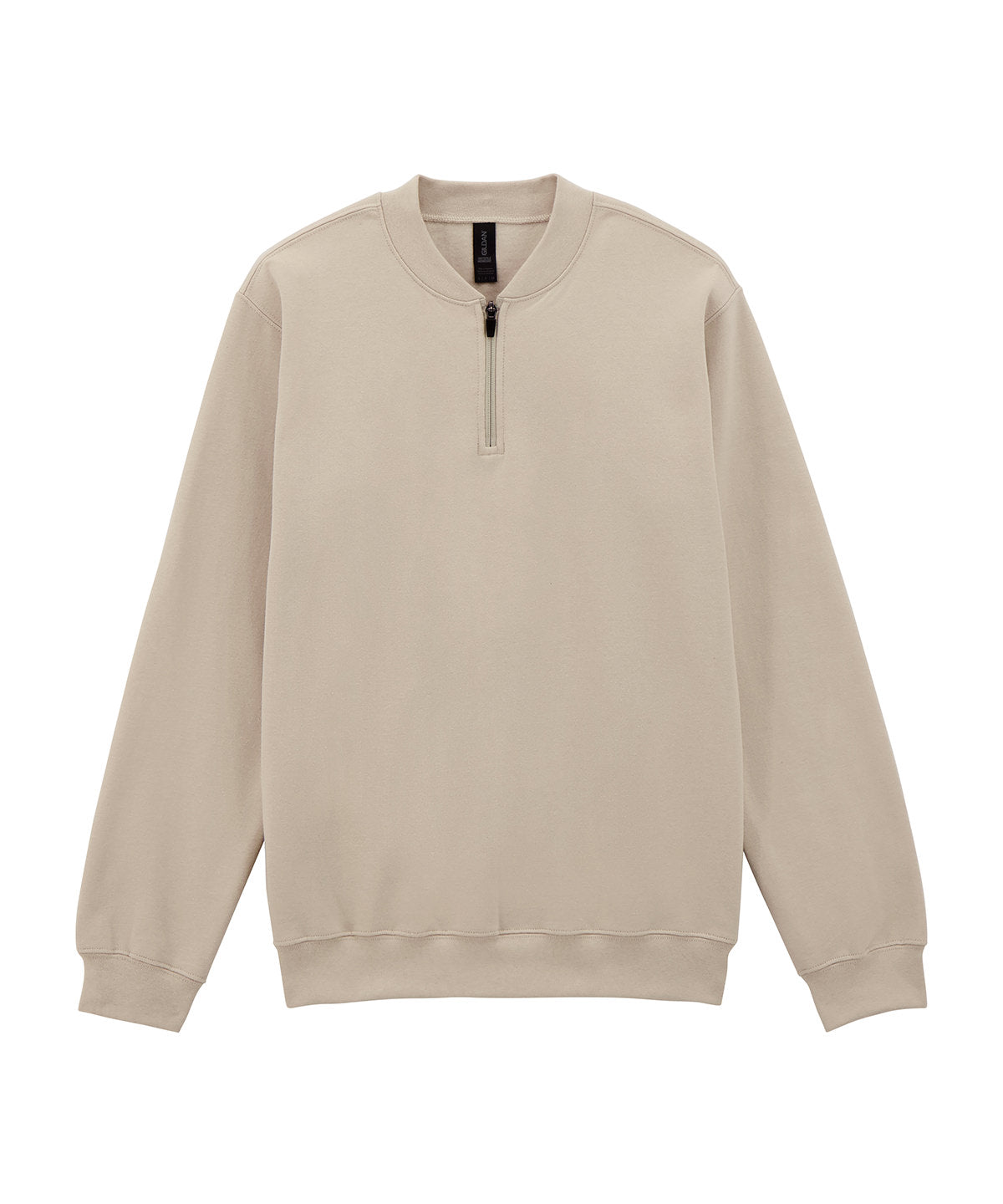 Softstyle™ midweight adult fleece 1/4-zip sweatshirt - Sand