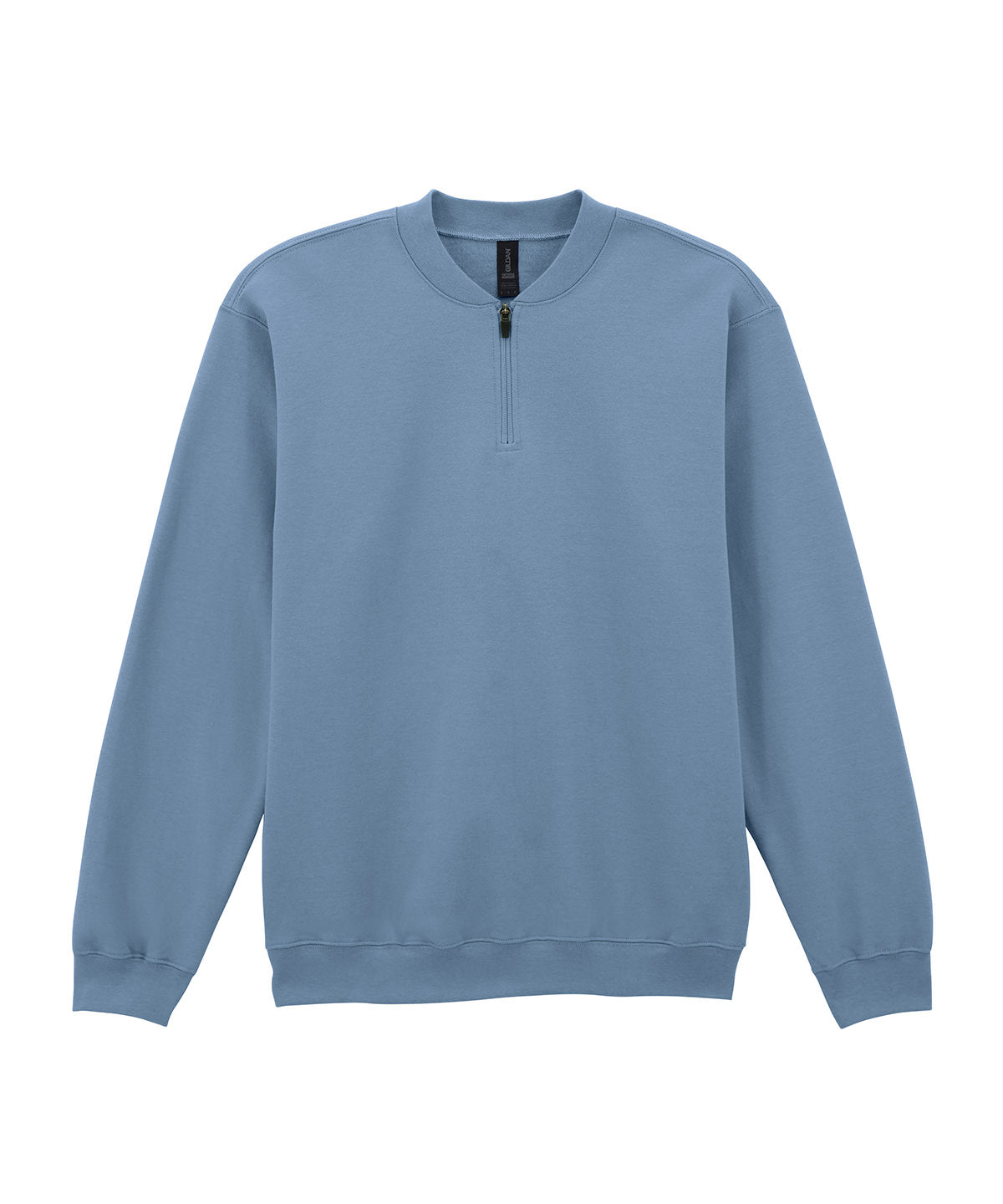 Softstyle™ midweight adult fleece 1/4-zip sweatshirt - Stone Blue