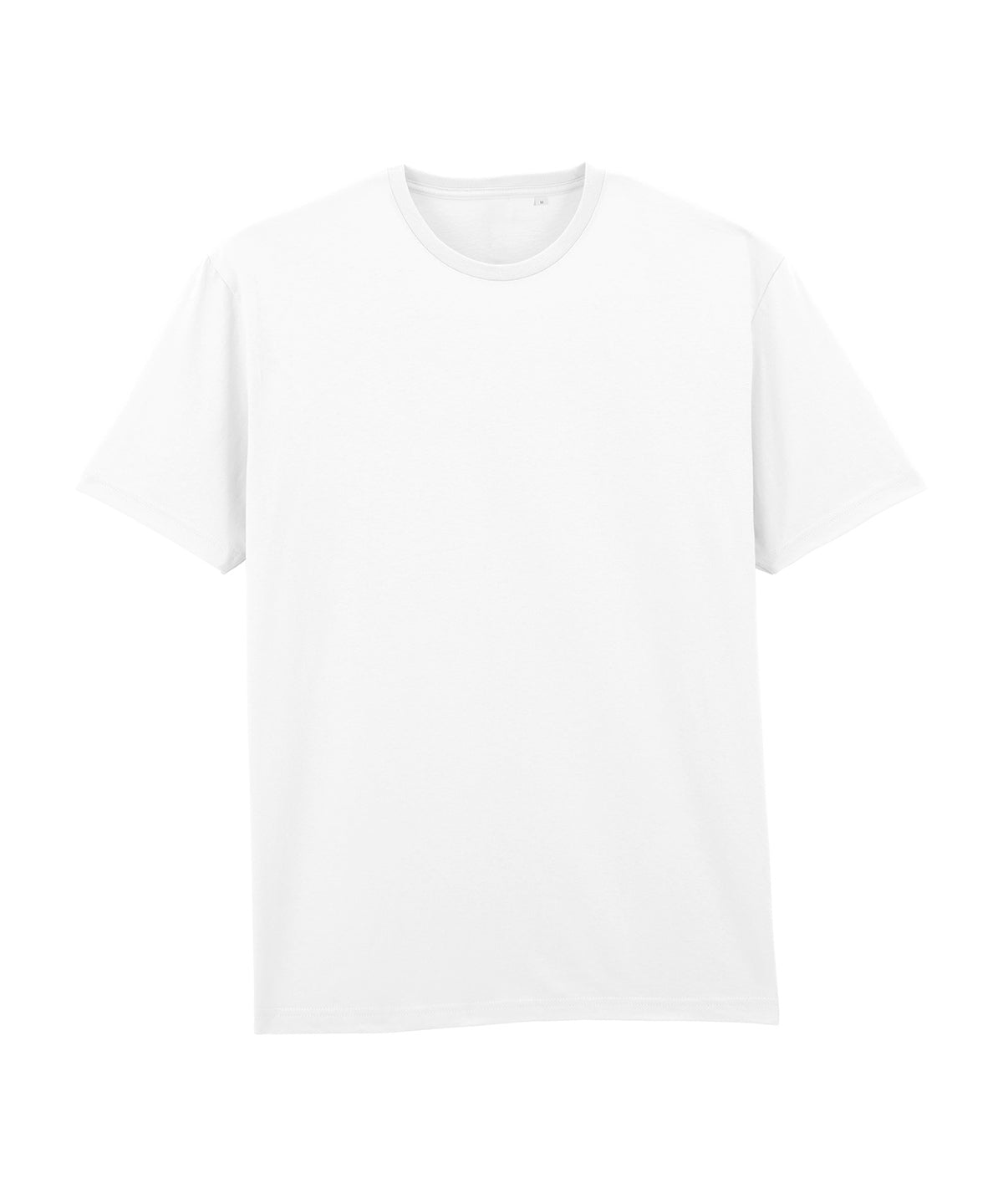 Light cotton adult no-label t-shirt - White