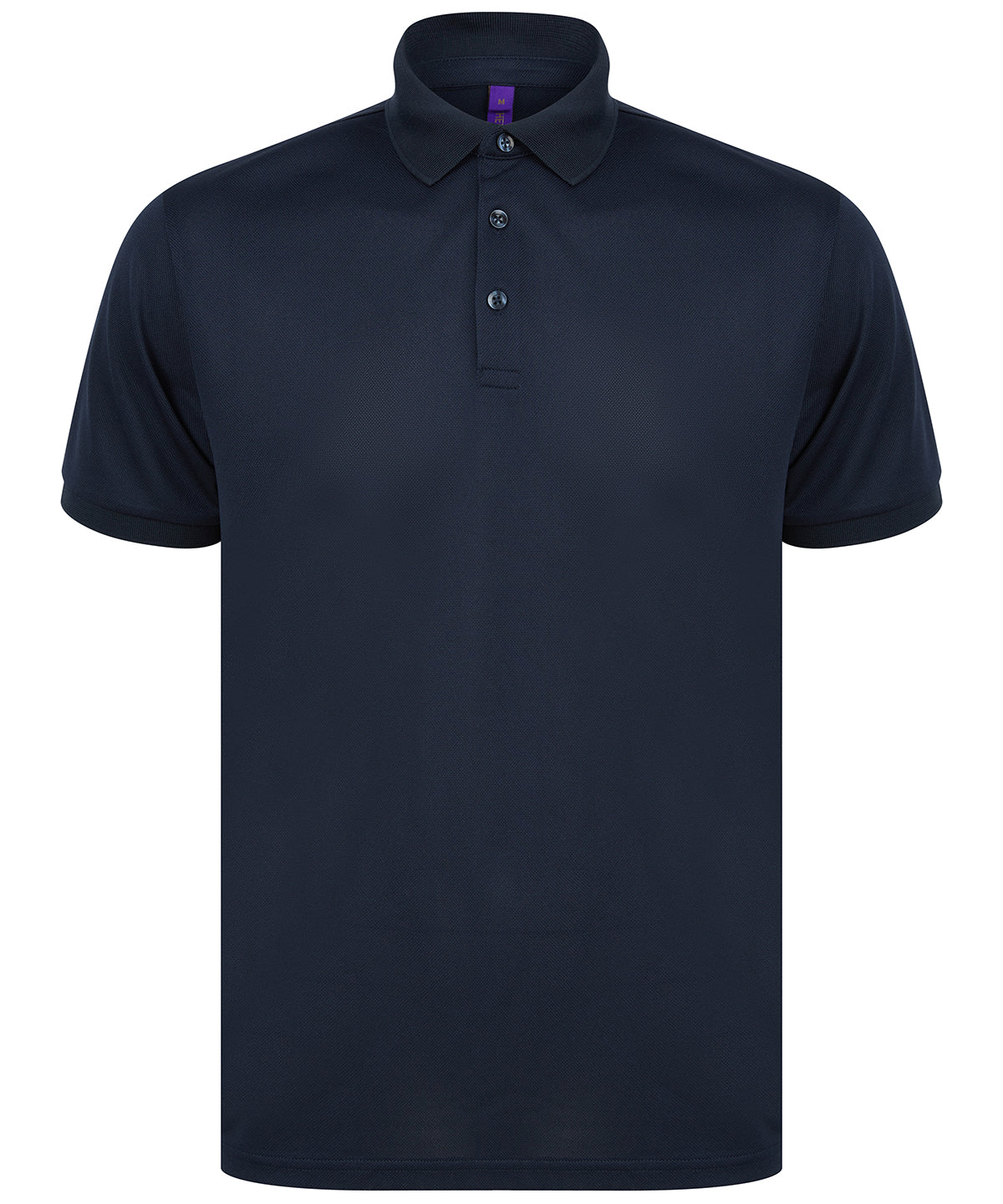 Recycled polyester polo shirt - Navy