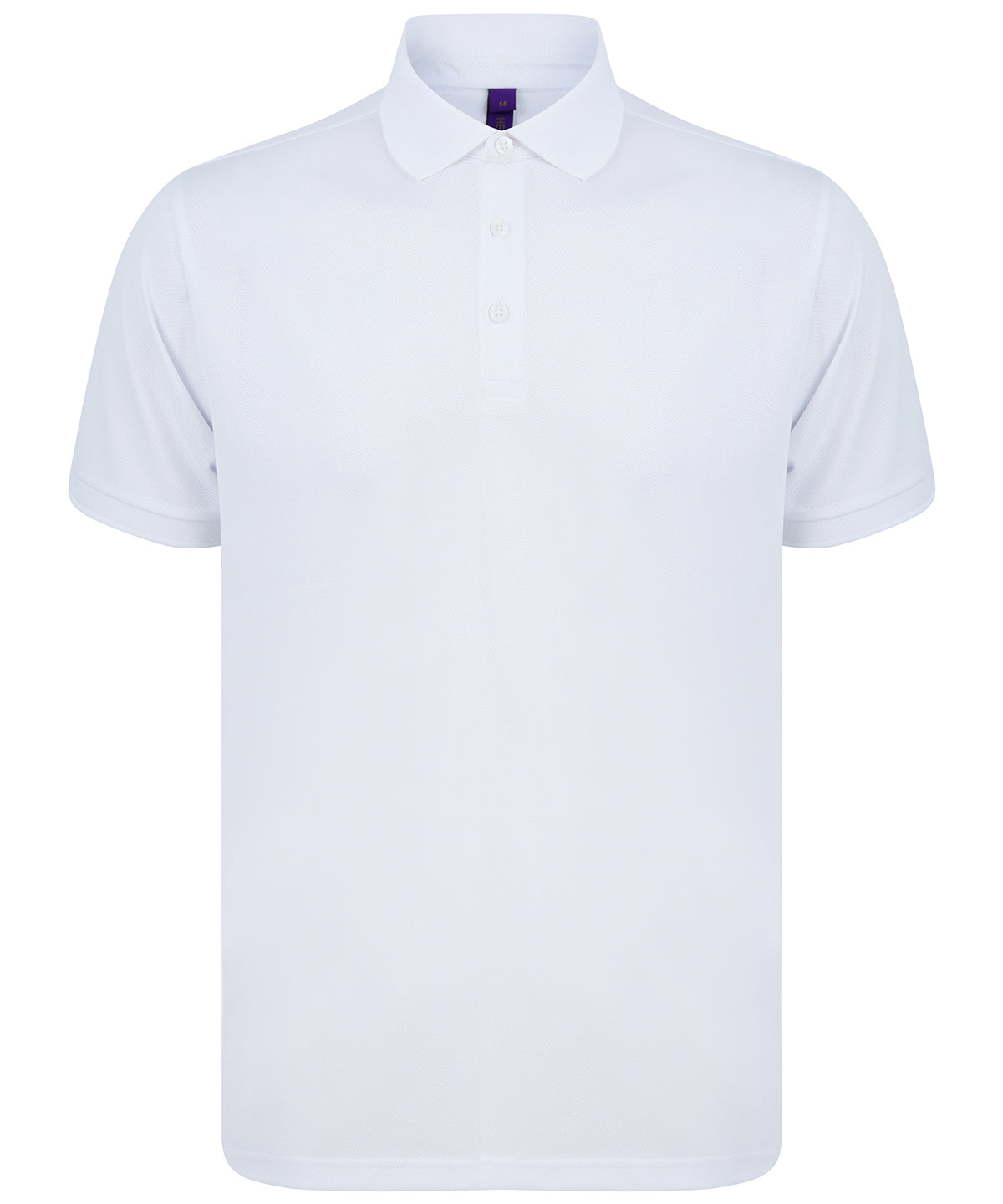Recycled polyester polo shirt - White