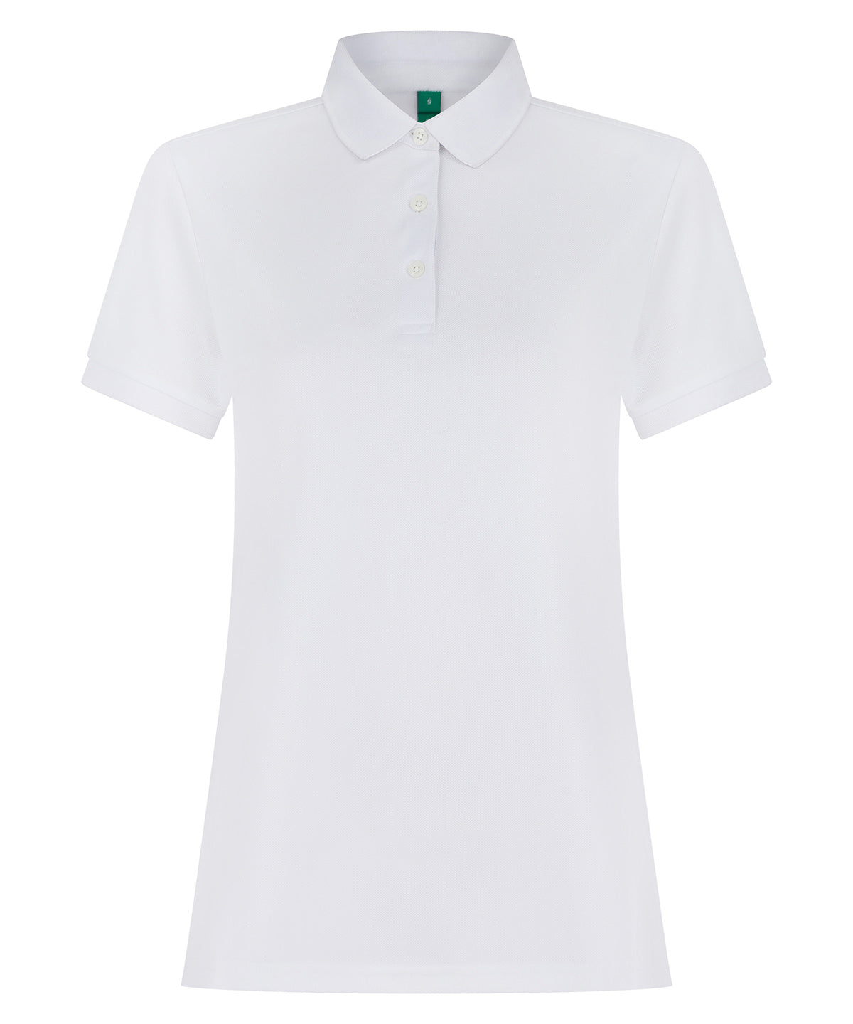 Women’s recycled polyester polo shirt - White