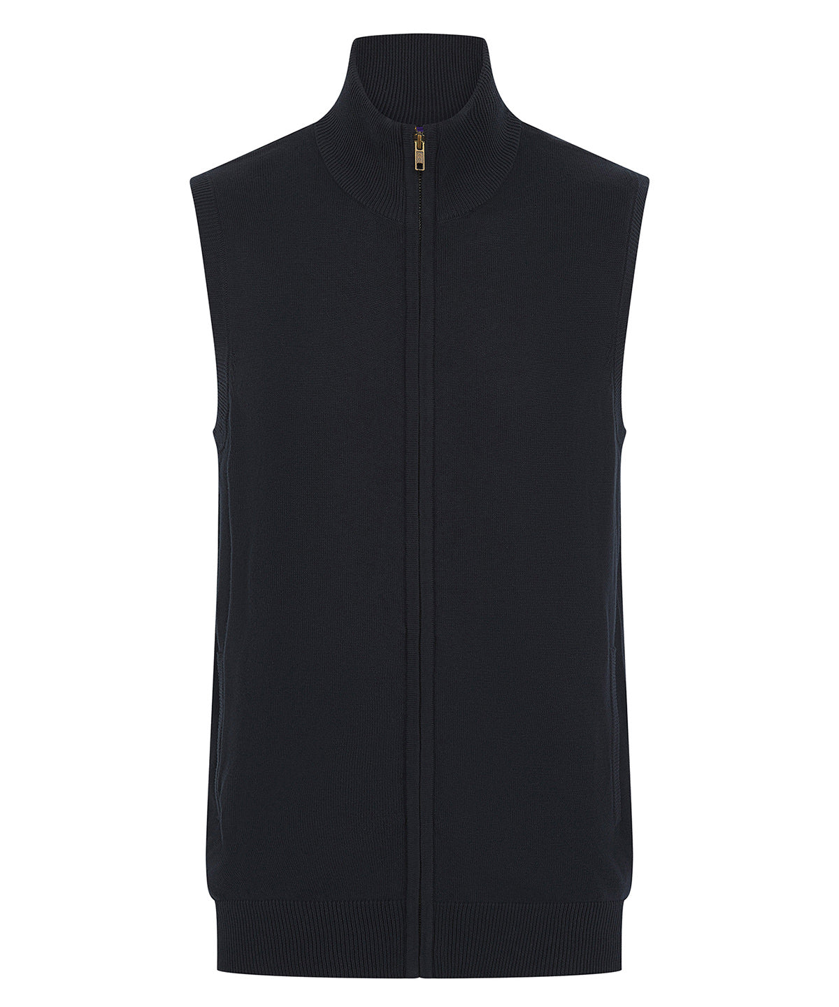 Sleeveless zip-through jumper - Navy