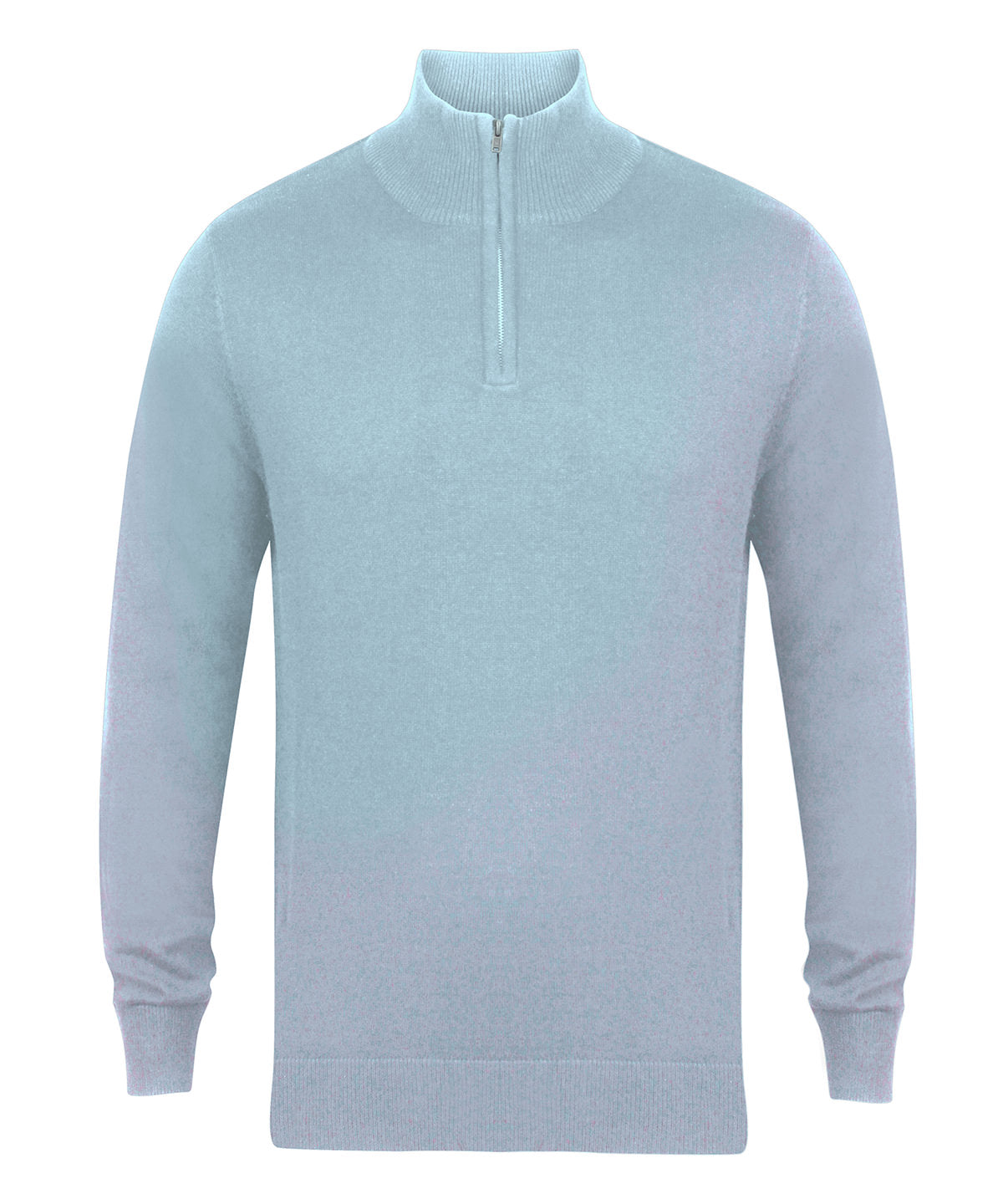 ¼ zip jumper - Light Heather