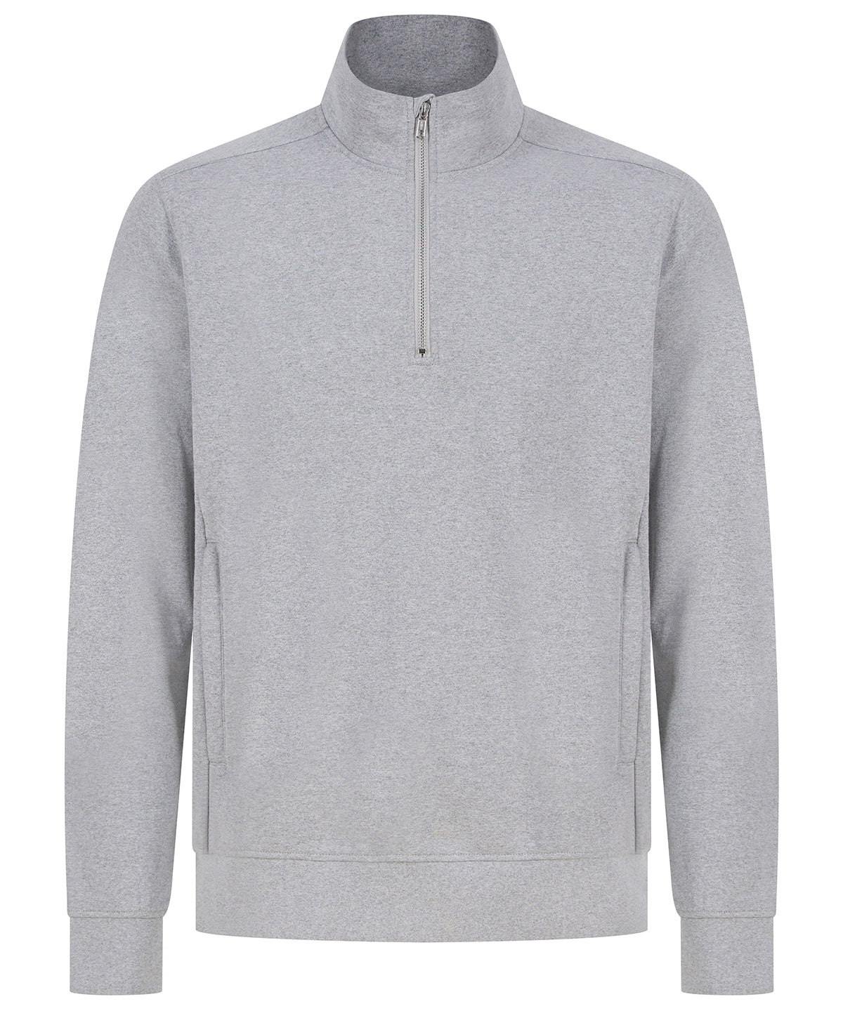 Unisex sustainable ¼-zip sweatshirt - Heather Grey