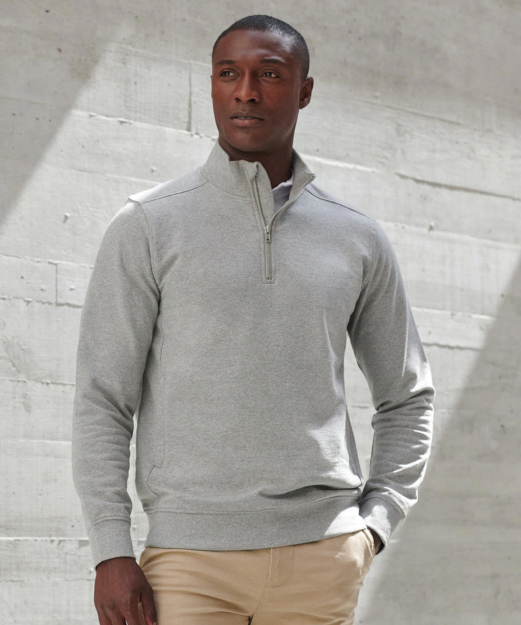 Unisex sustainable ¼-zip sweatshirt