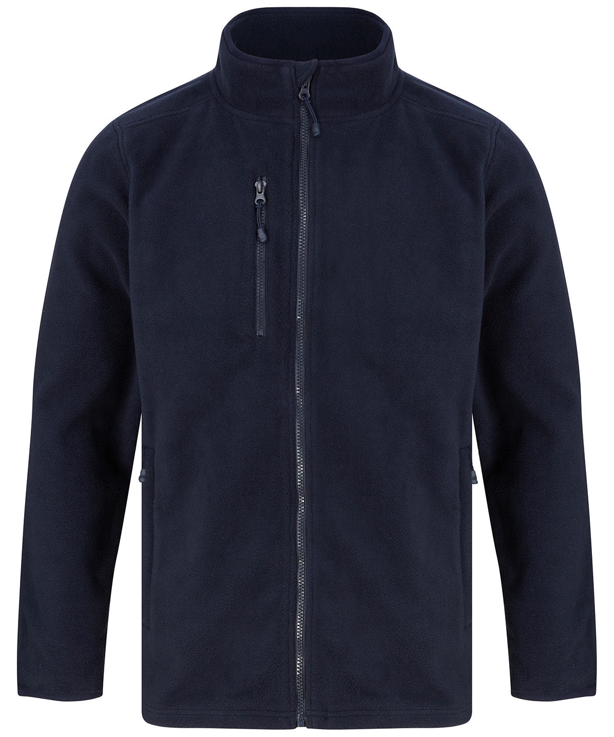 Recycled polyester microfleece jacket - Navy