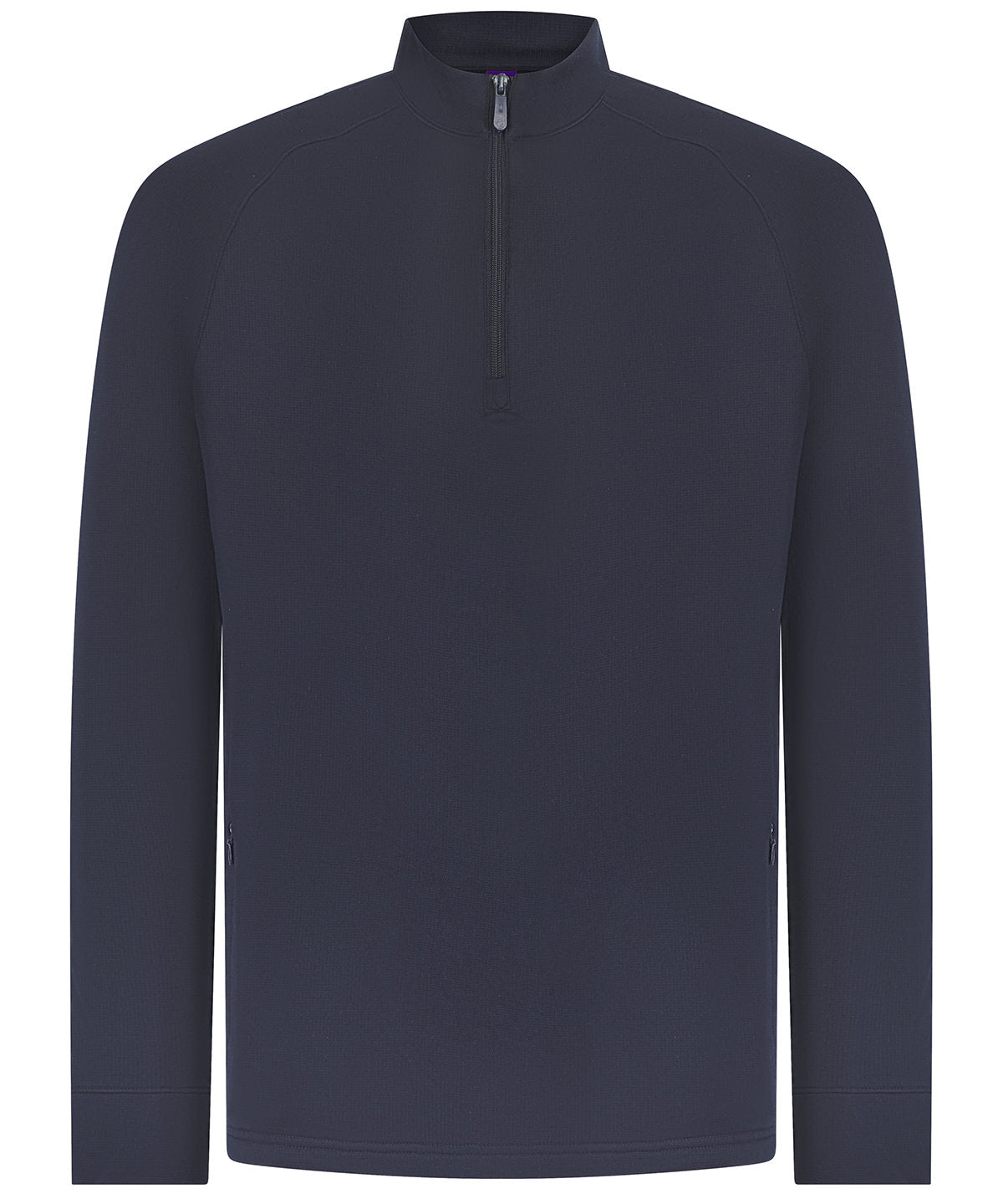 ¼ zip top with wicking finish - Navy