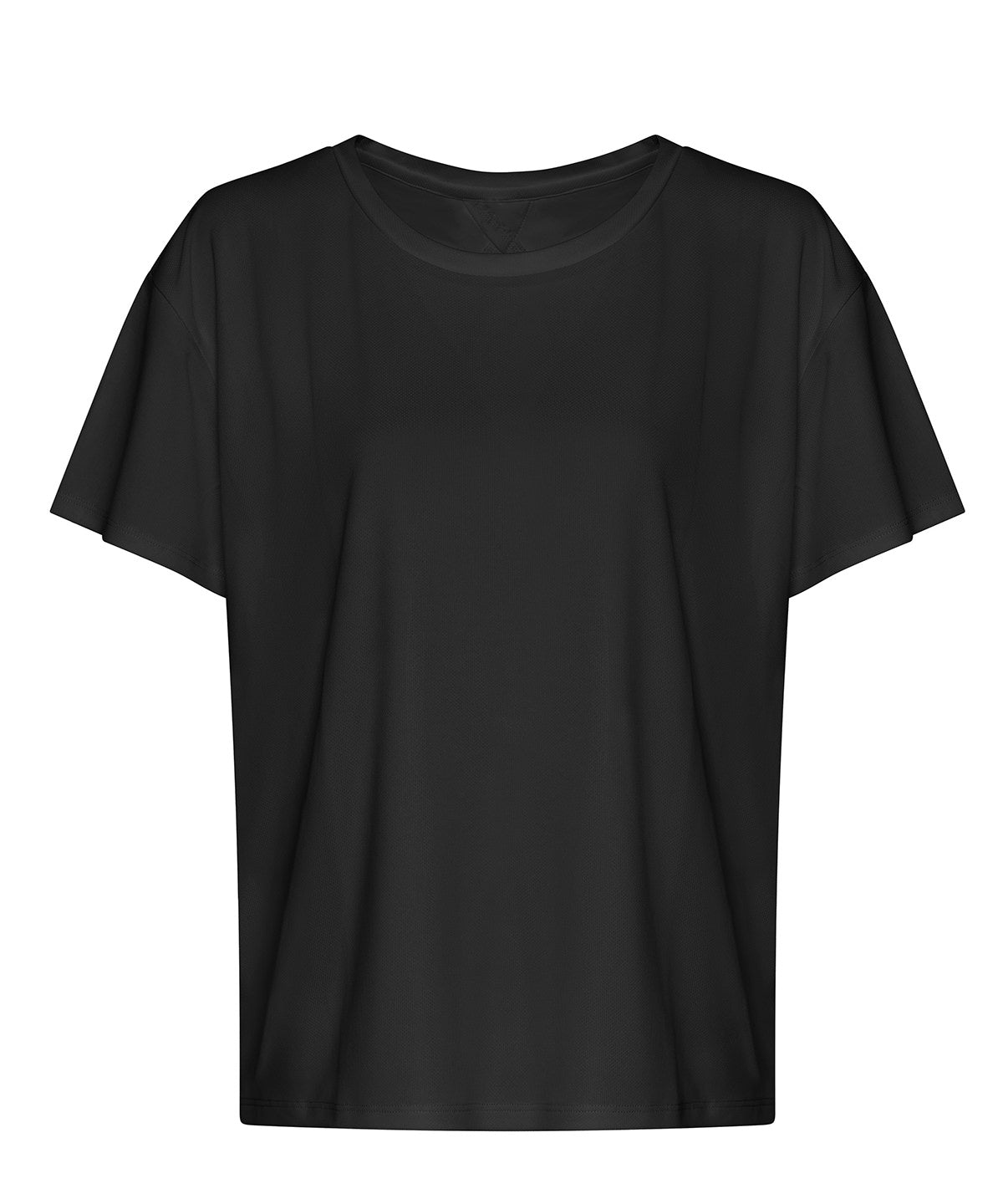 Women’s open back T - Jet Black