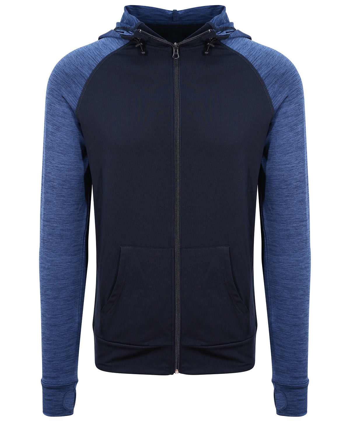 Cool contrast zoodie - Navy/Navy Melange