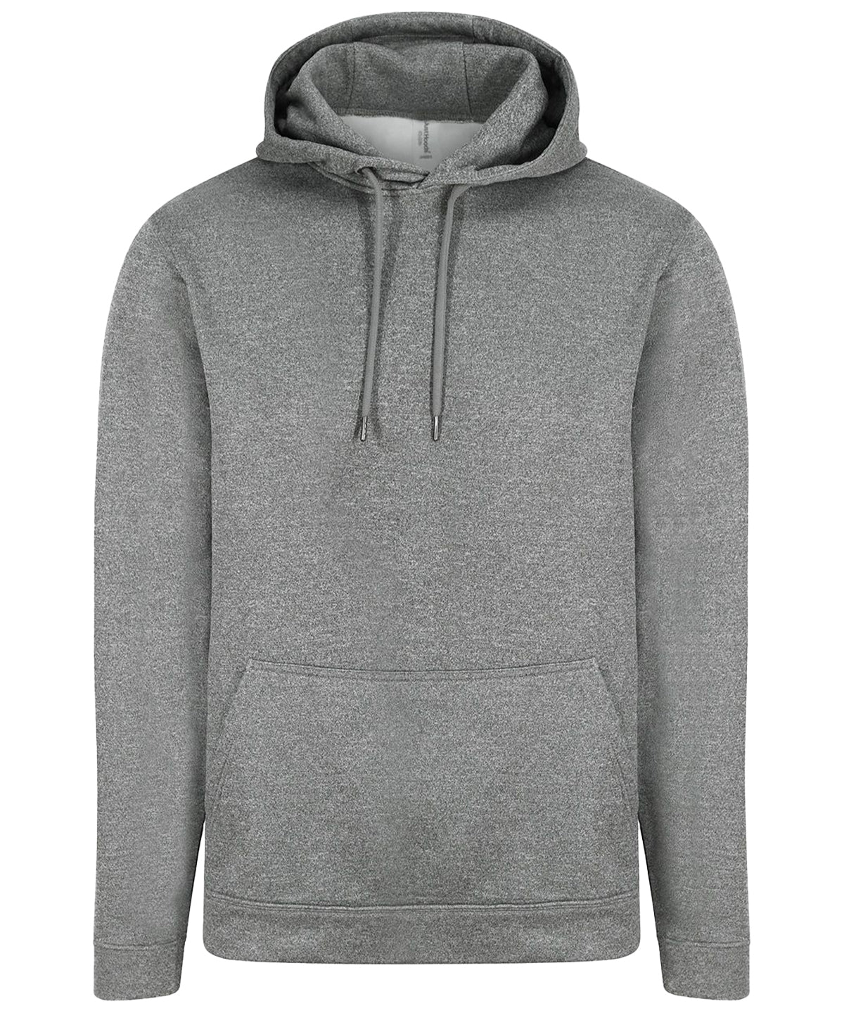 Sports polyester hoodie - Grey Melange