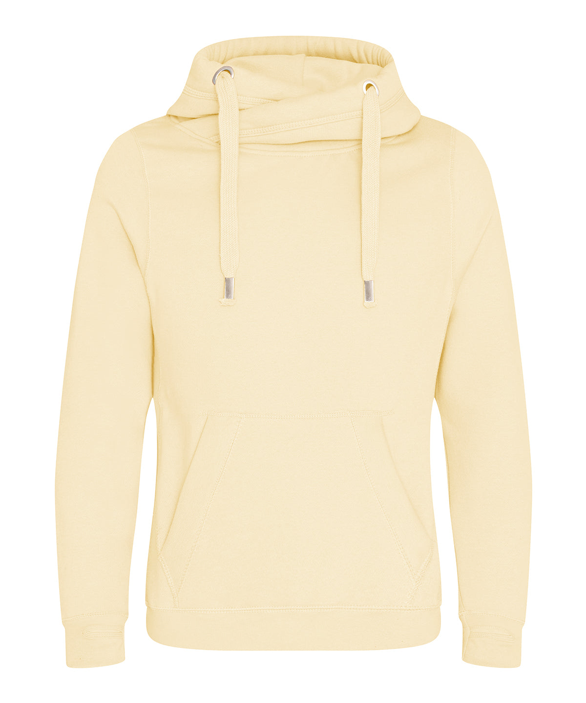 Cross neck hoodie - Vanilla Milkshake