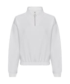 Women's cropped ¼-zip sweat