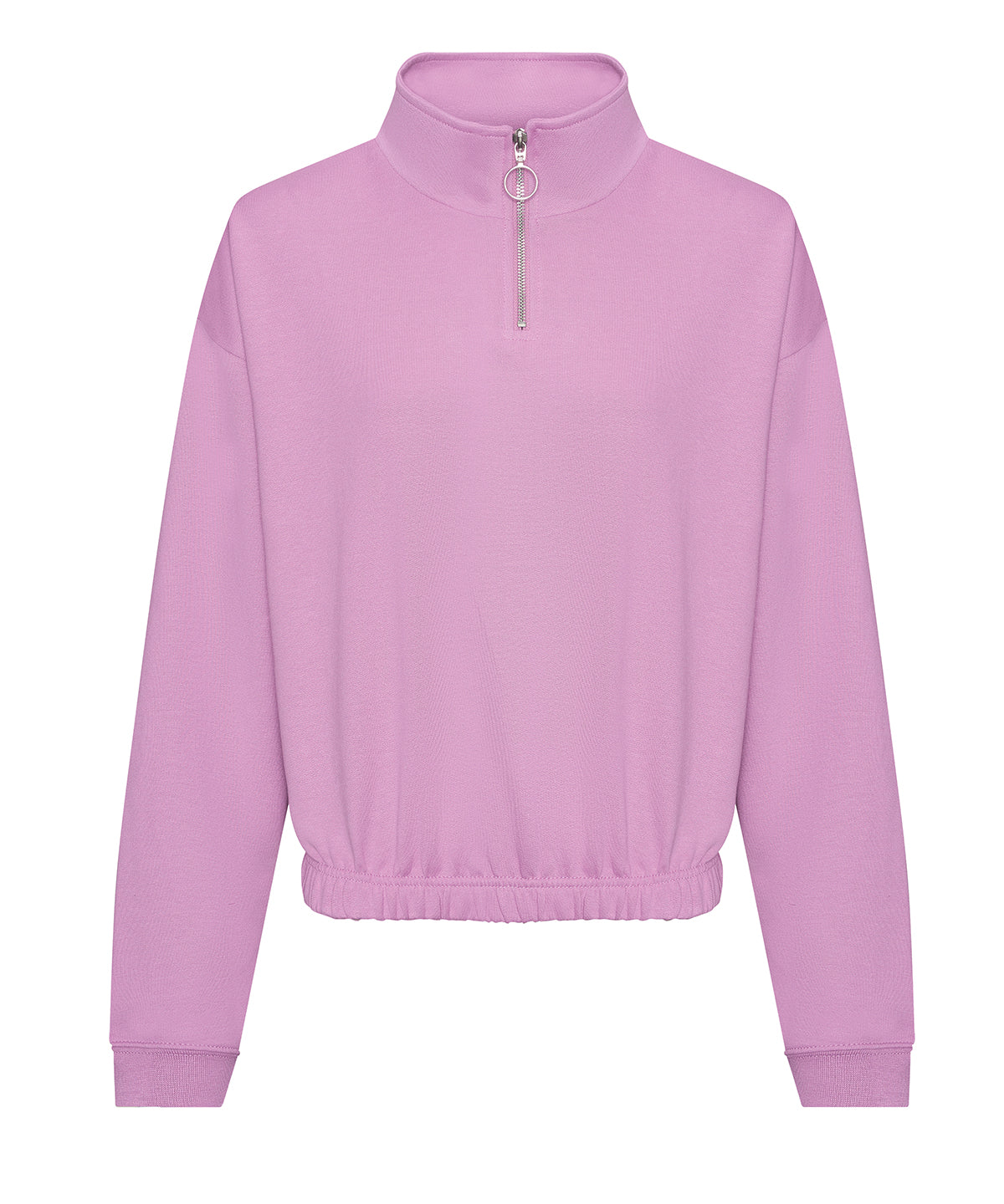 Women's cropped ¼-zip sweat - Lavender