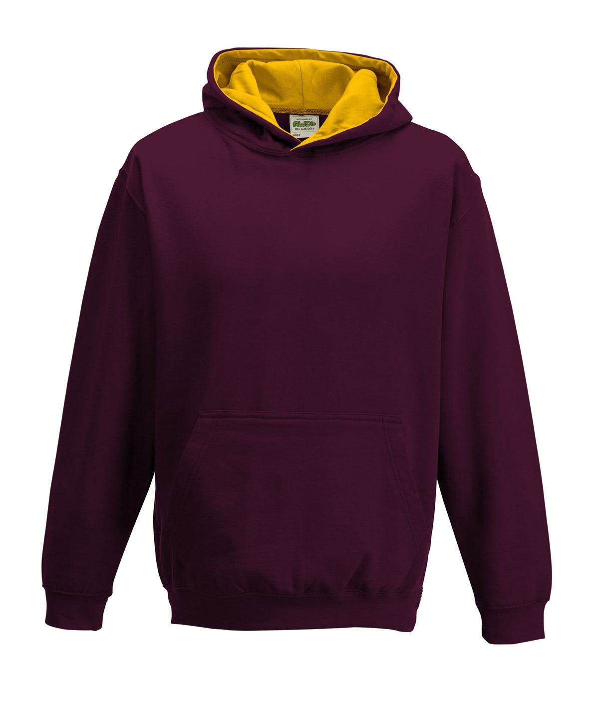 Kids varsity hoodie - Burgundy/Gold