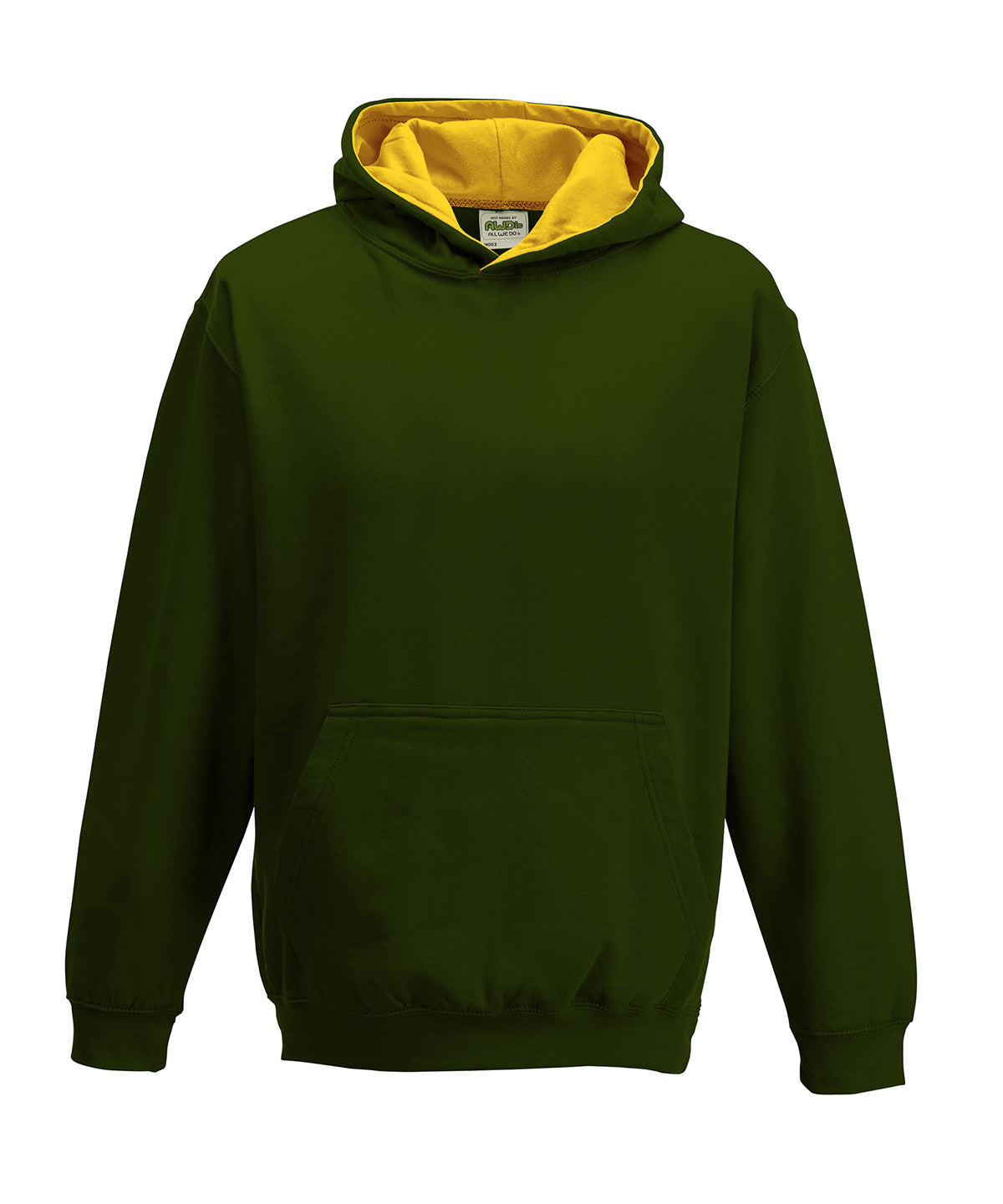 Kids varsity hoodie - Forest Green/Gold