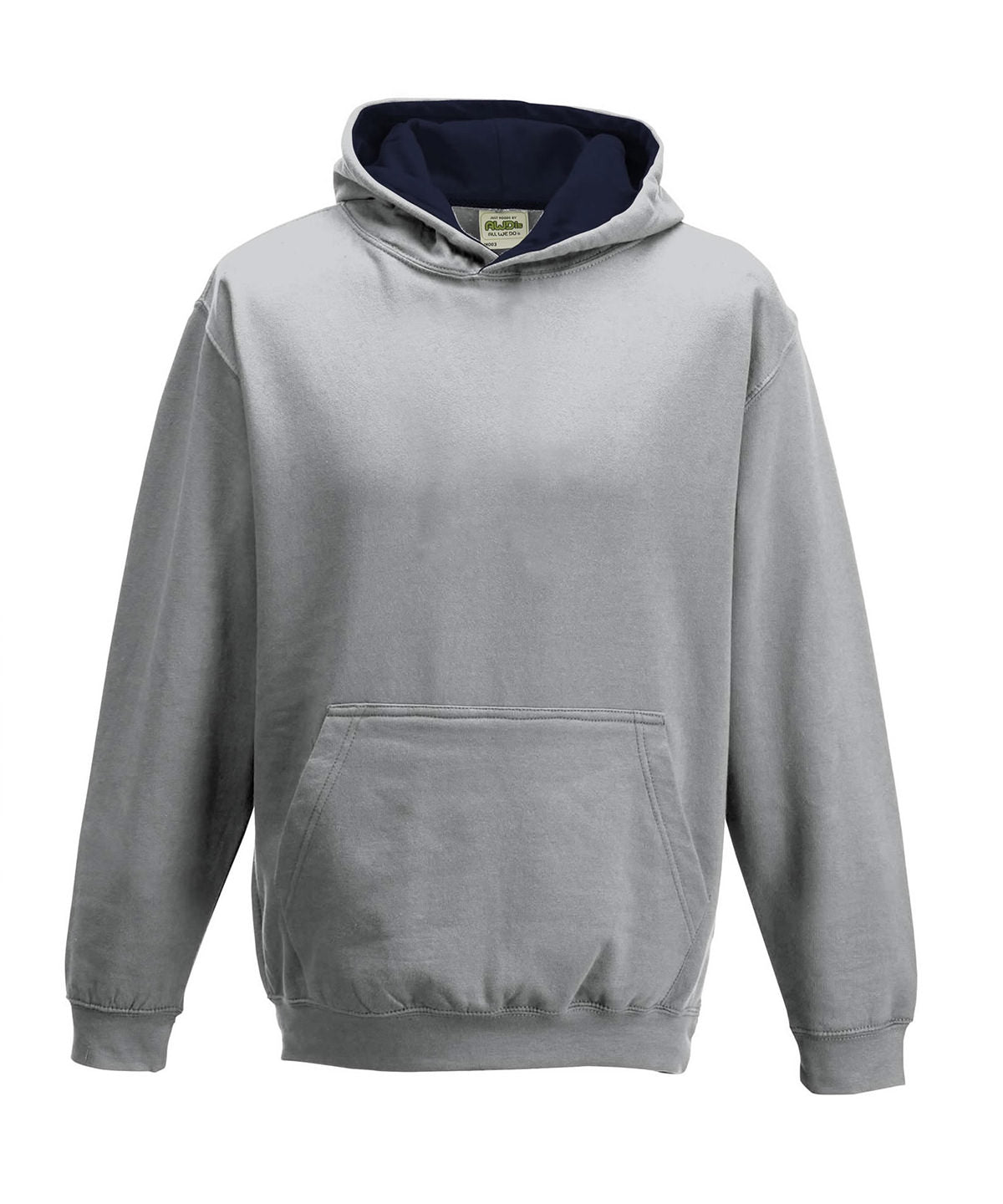 Kids varsity hoodie - Heather Grey/French Navy