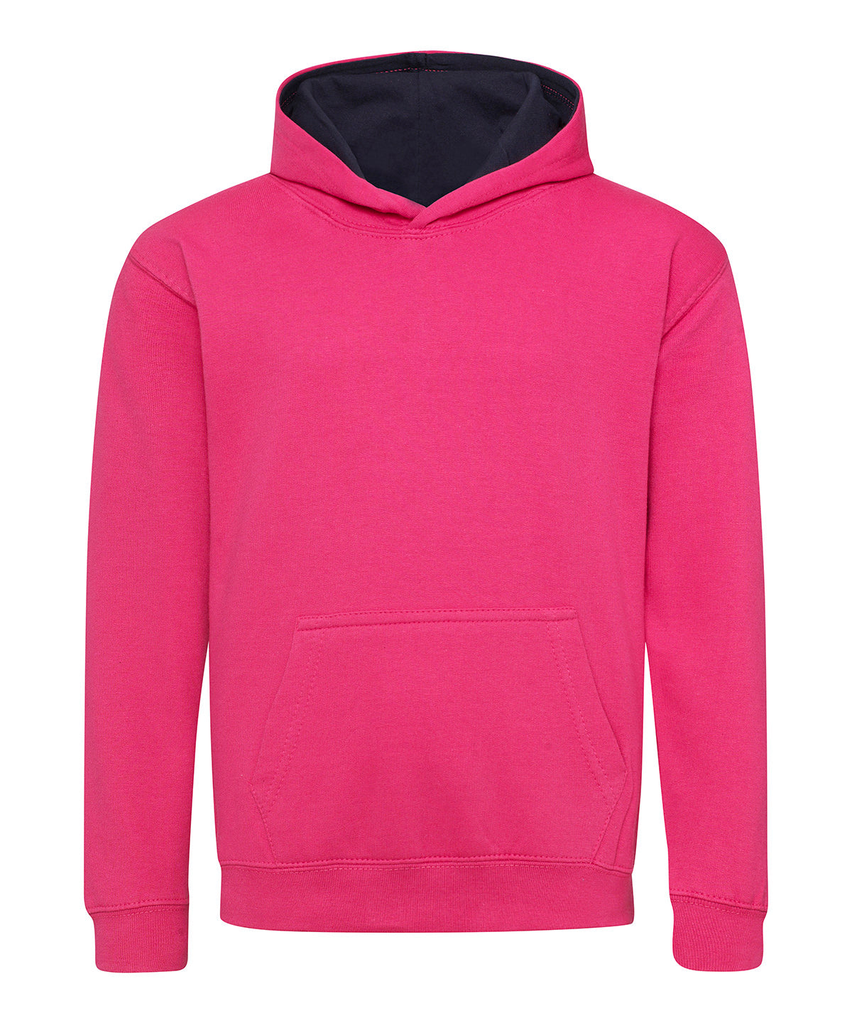 Kids varsity hoodie - Hot Pink/French Navy