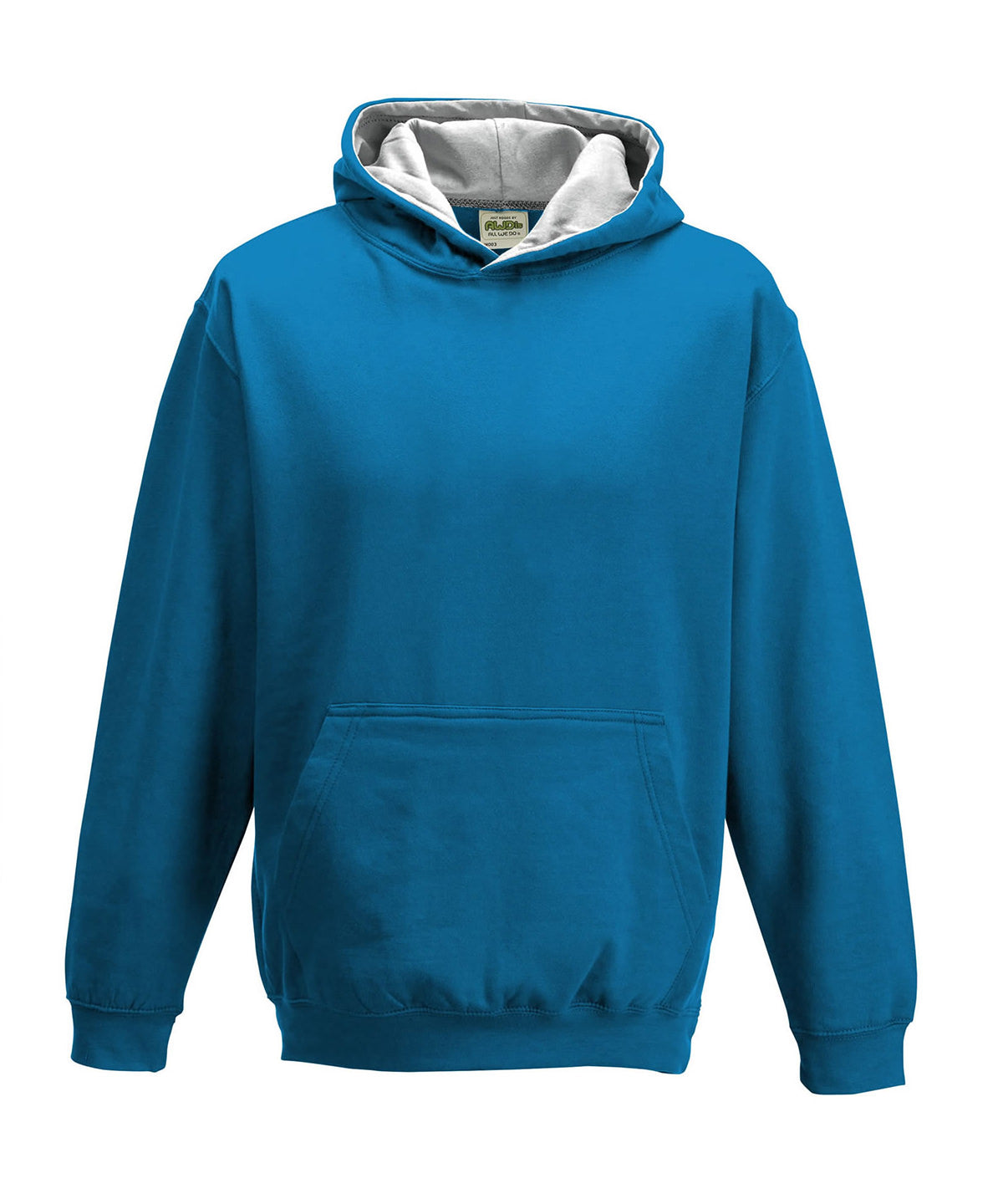 Kids varsity hoodie - Sapphire Blue/Heather Grey