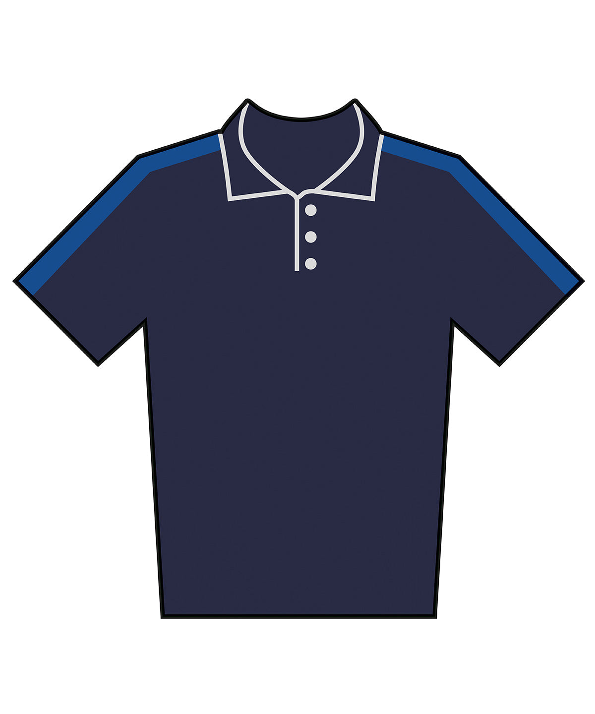 Adults team polo shirt - Navy/Royal