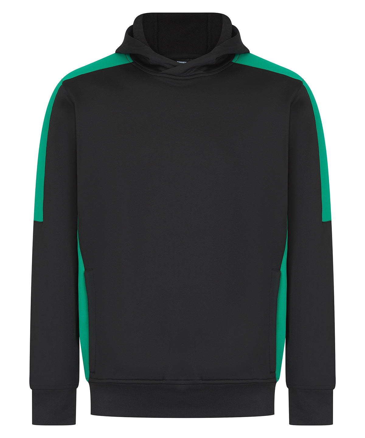 Adults’ team hoodie - Black/Emerald