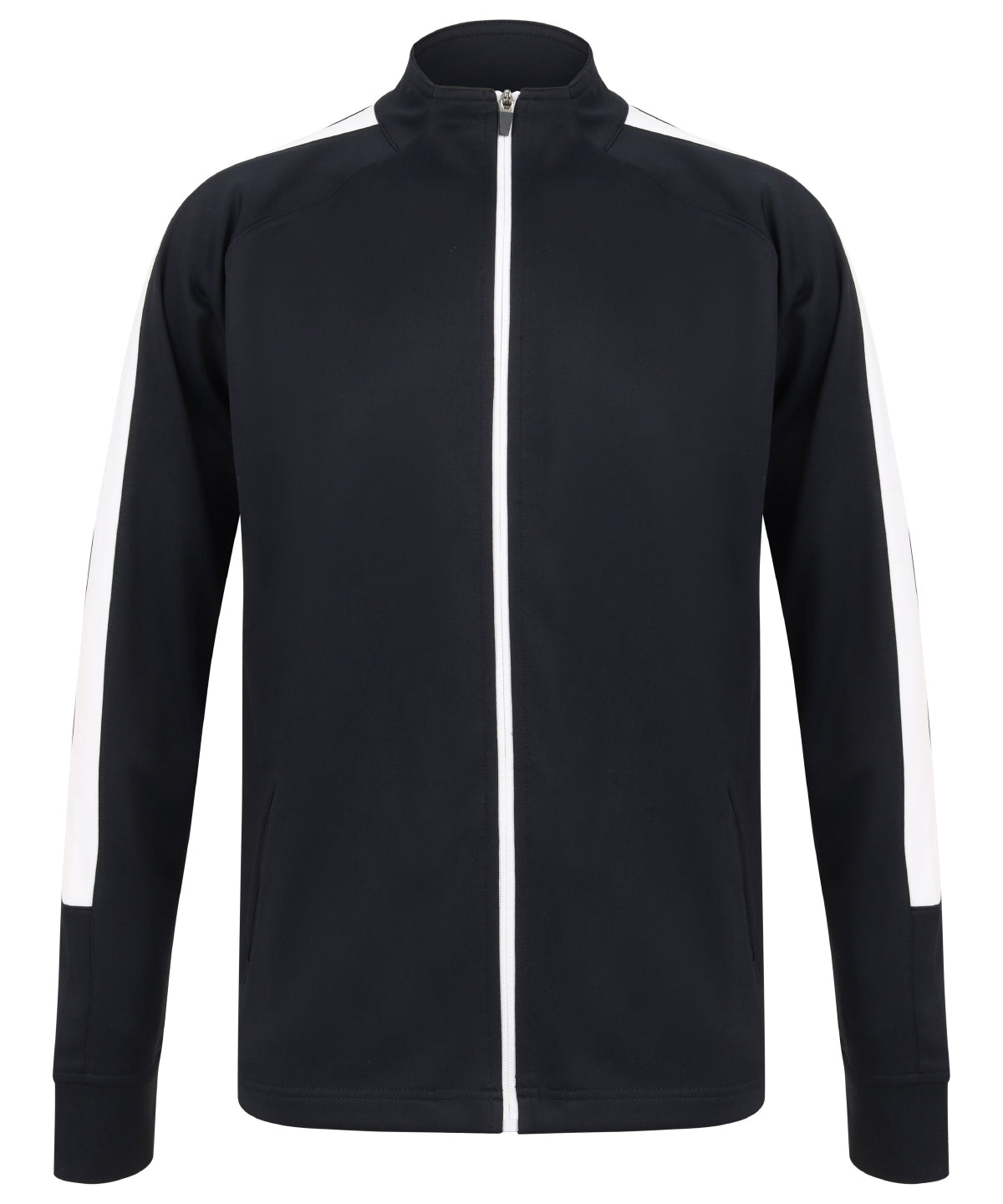 Knitted tracksuit top - Navy/White