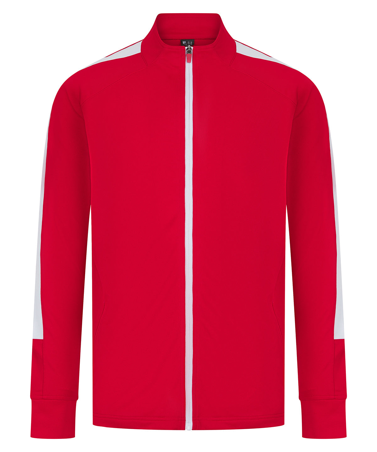 Knitted tracksuit top - Red/White